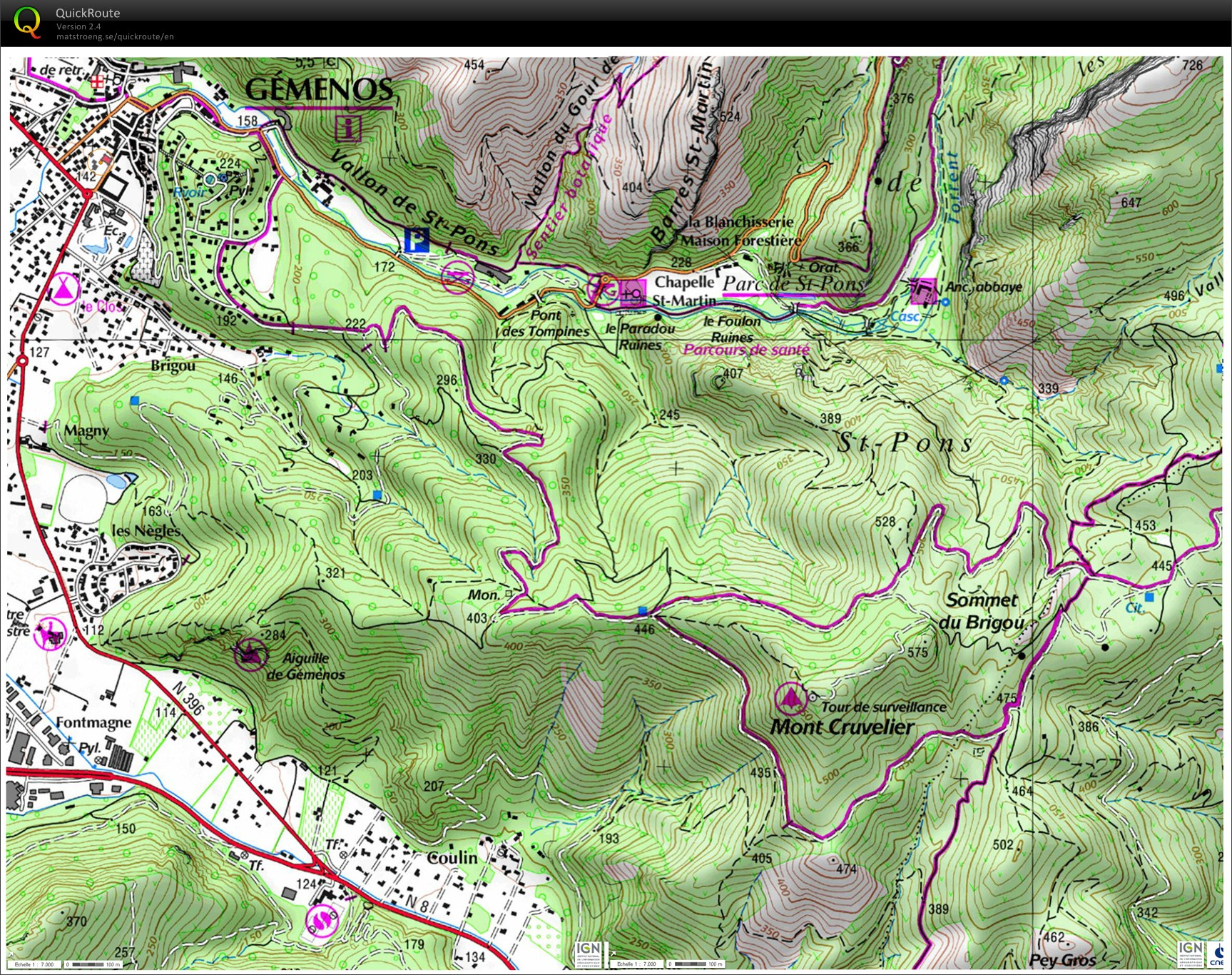 Trail nocturne de Noël - Gémenos  (08.12.2012)