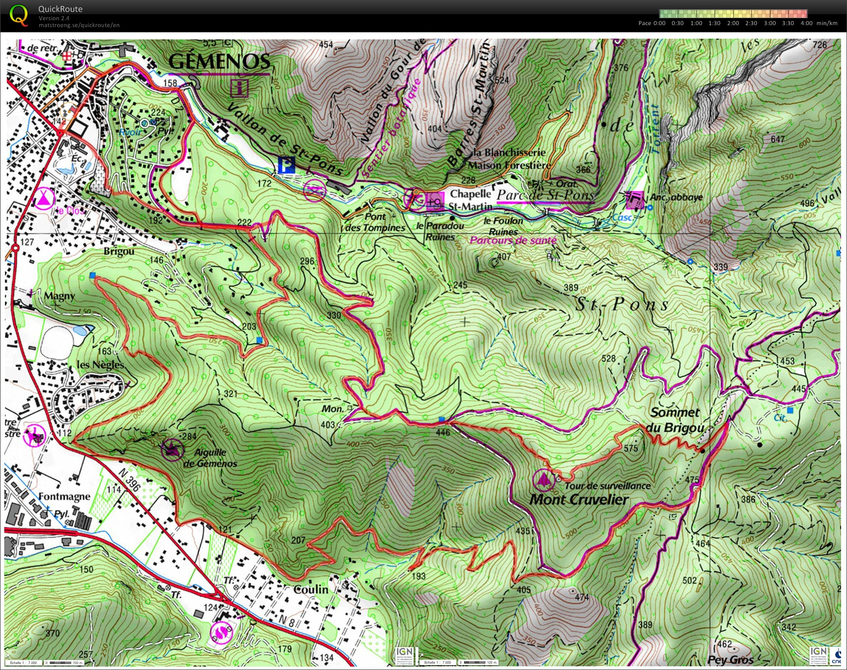 Trail nocturne de Noël - Gémenos  (08-12-2012)