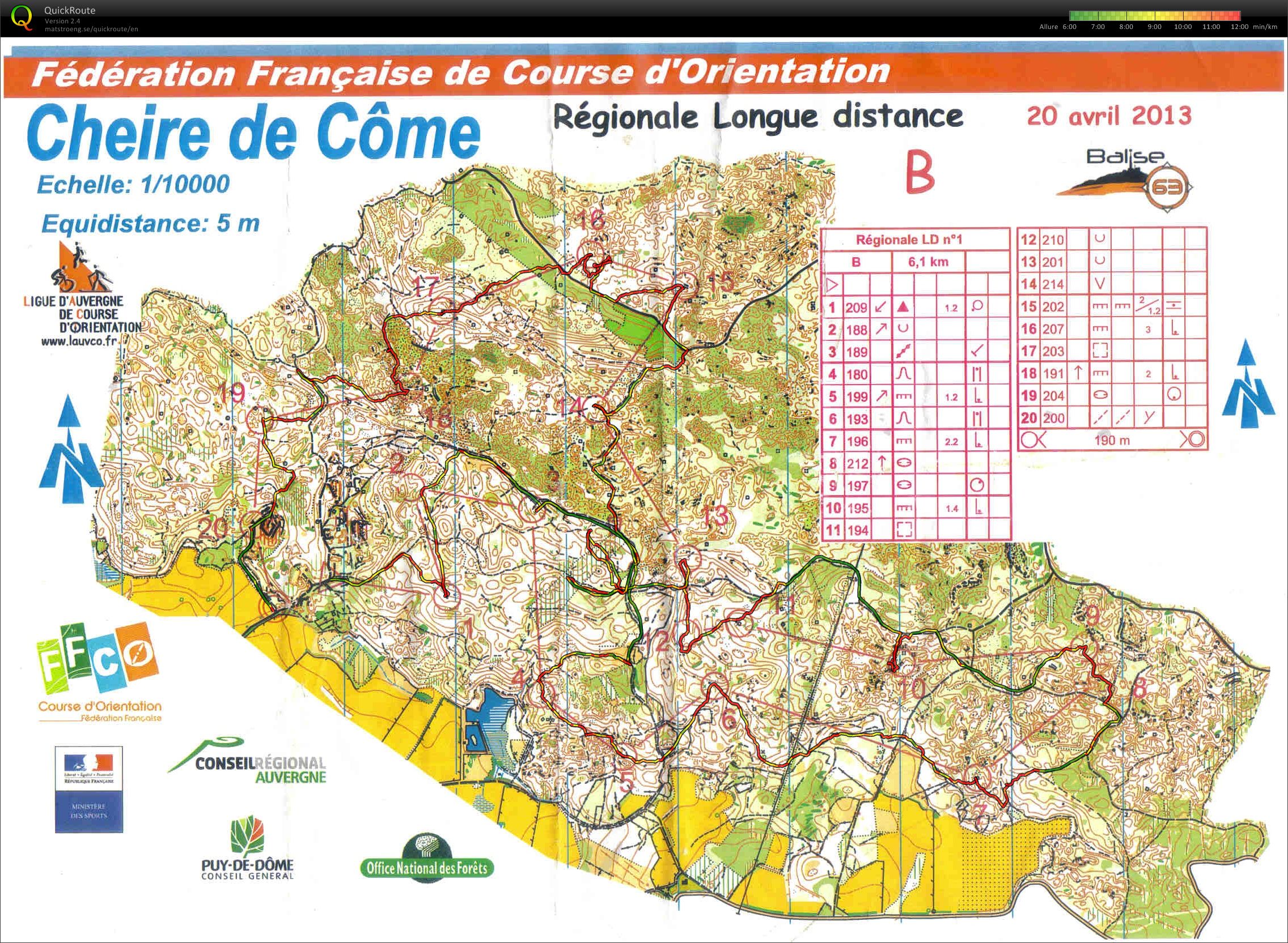 Course CN LD Auvergne (20/04/2013)