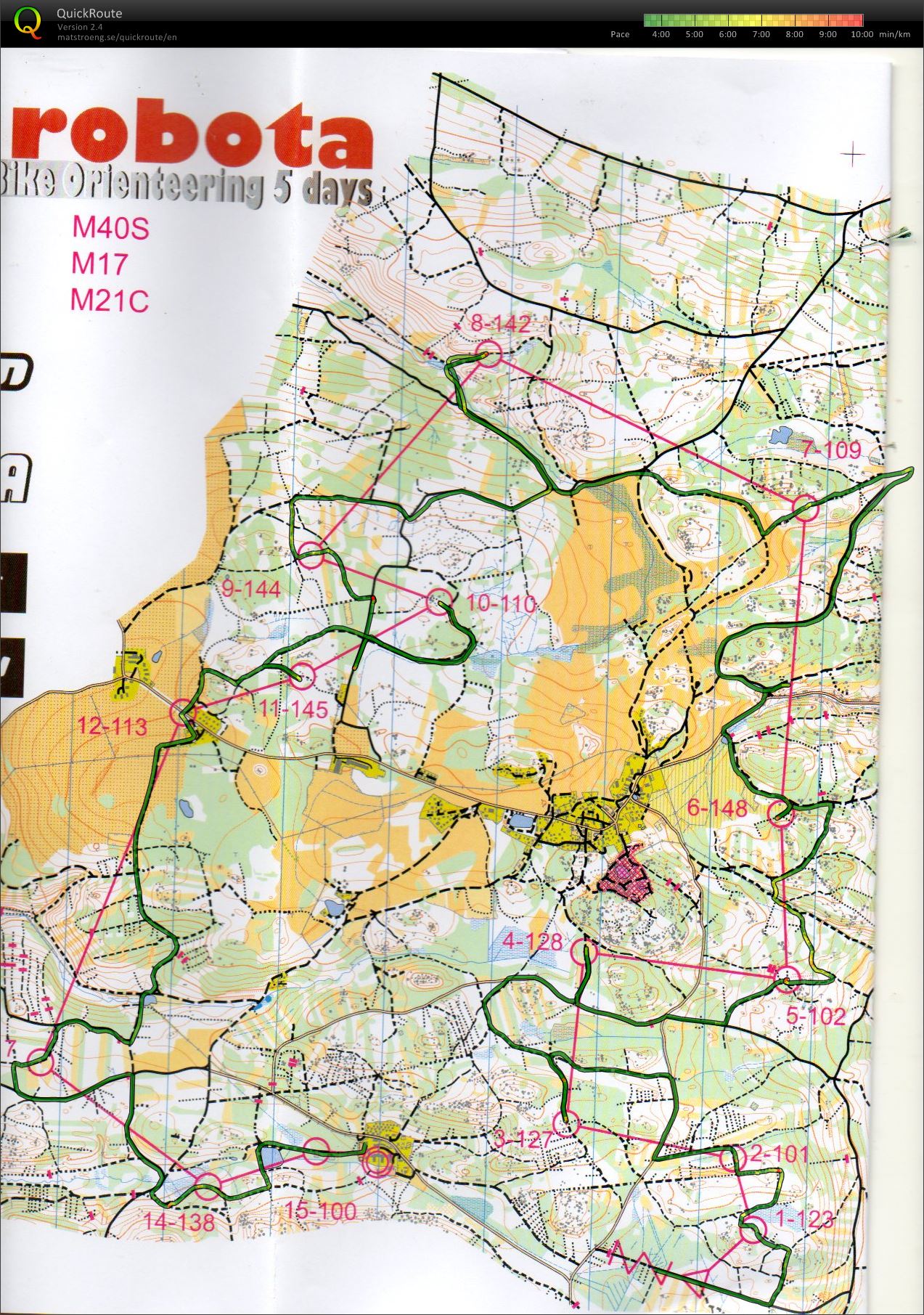 Etape 4   - MTBO 5 days Plzen - (06.07.2013)