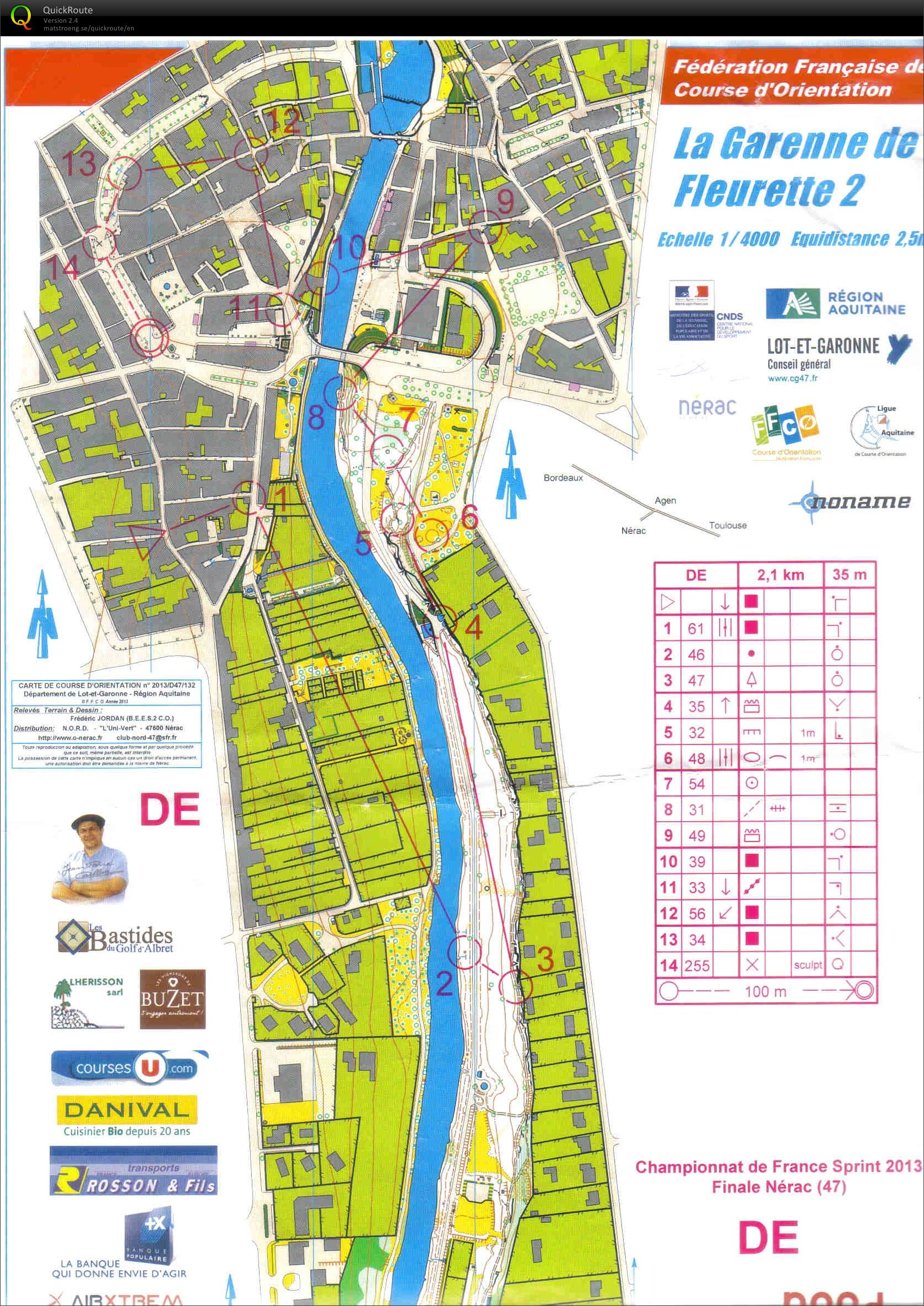 CF de Sprint Finale B à Nérac (2013-11-10)