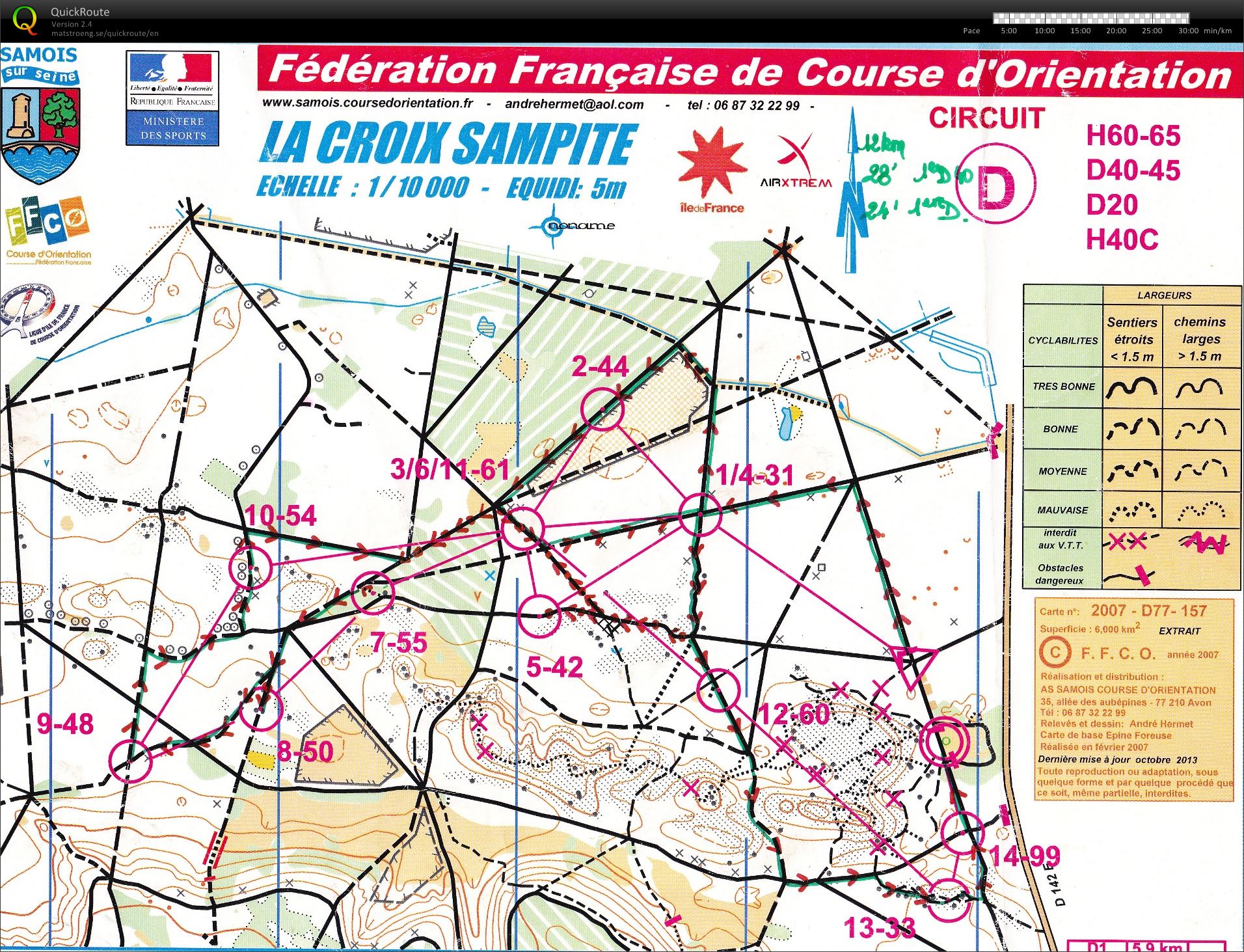 Nationale 2 VTT'O Fontainebleau (2013-11-10)