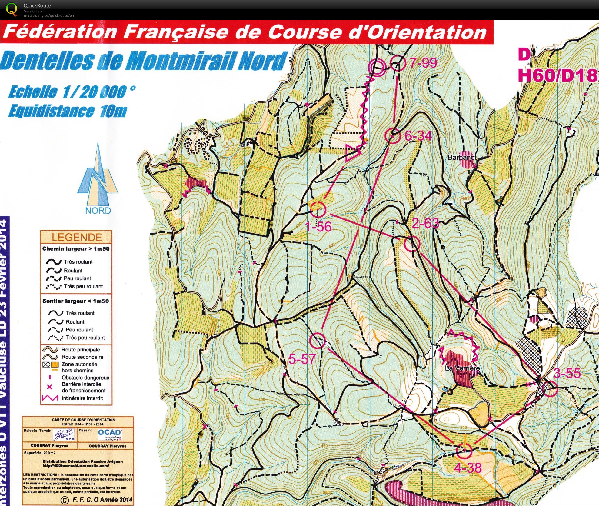 IZ LD VTT Vaison la Romaine (23.02.2014)