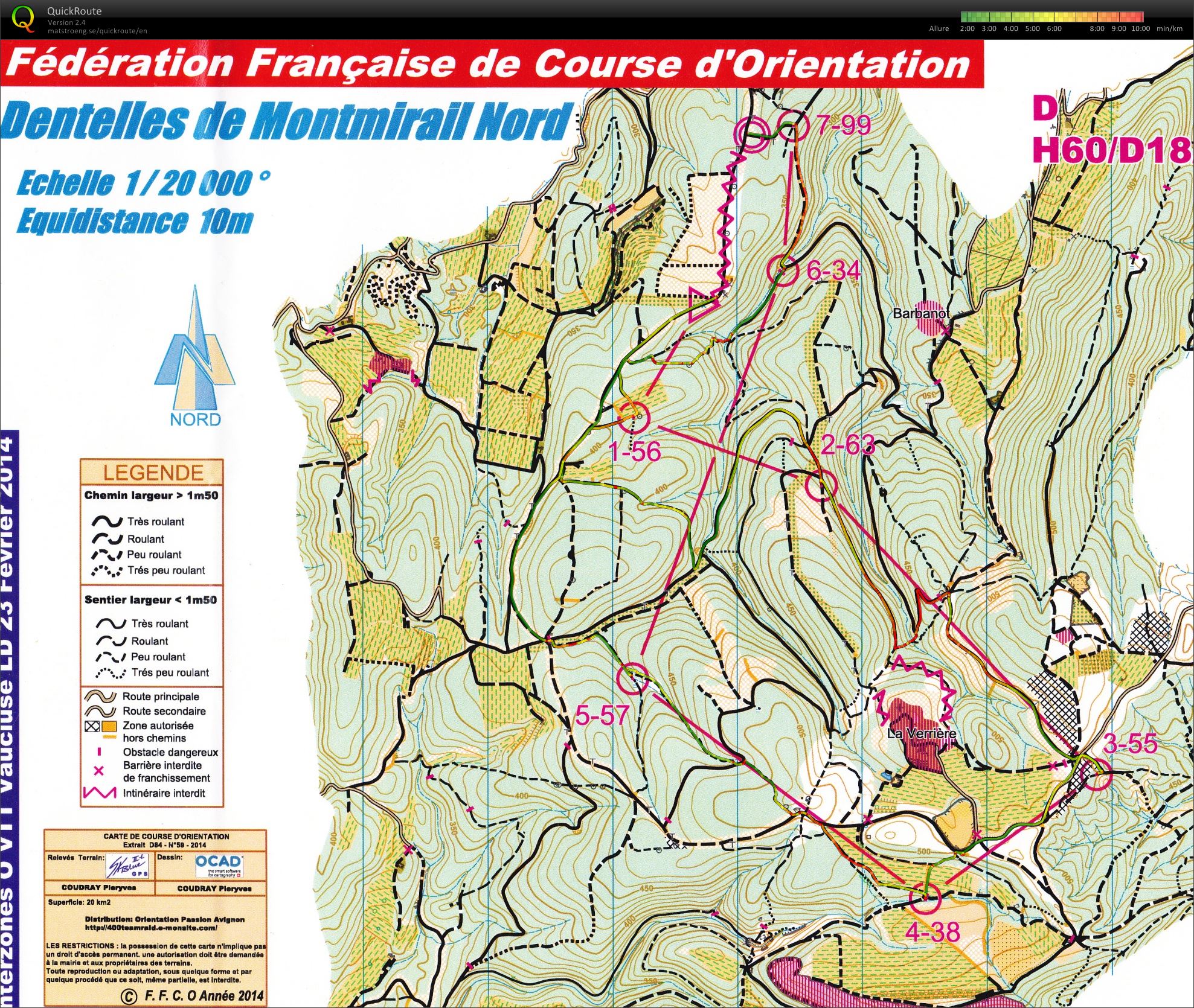 IZ LD VTT Vaison la Romaine (23/02/2014)