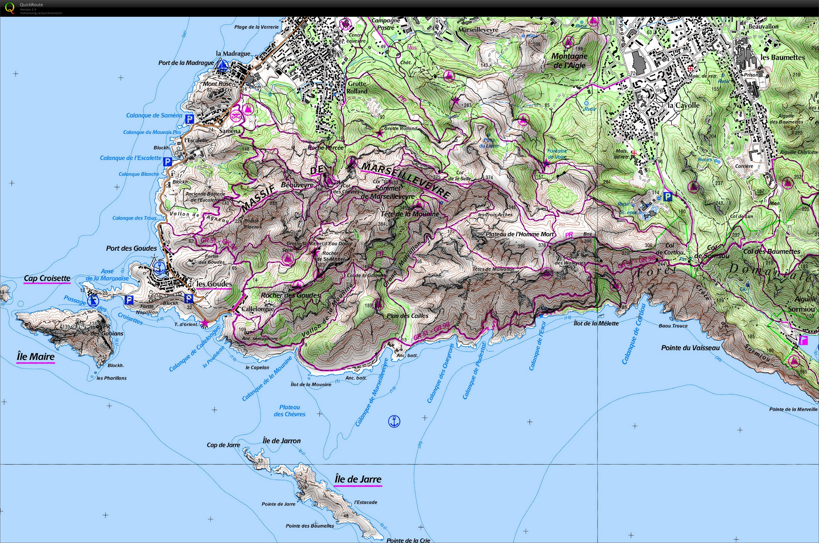 Gre South // Long Jog Calanques (2014-03-13)