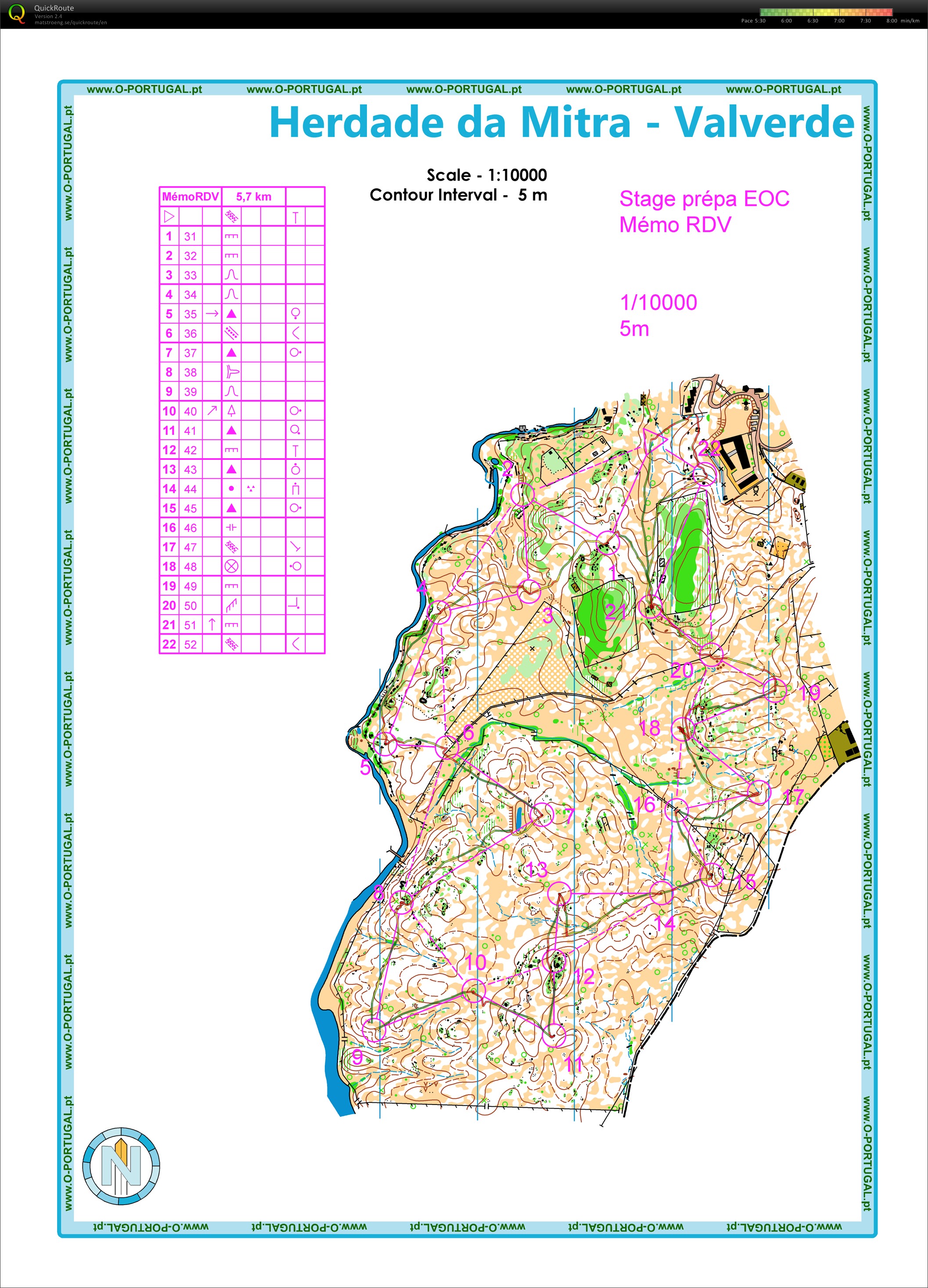 Prépa EOC Portugal // Mémo RDV (5) (16.03.2014)