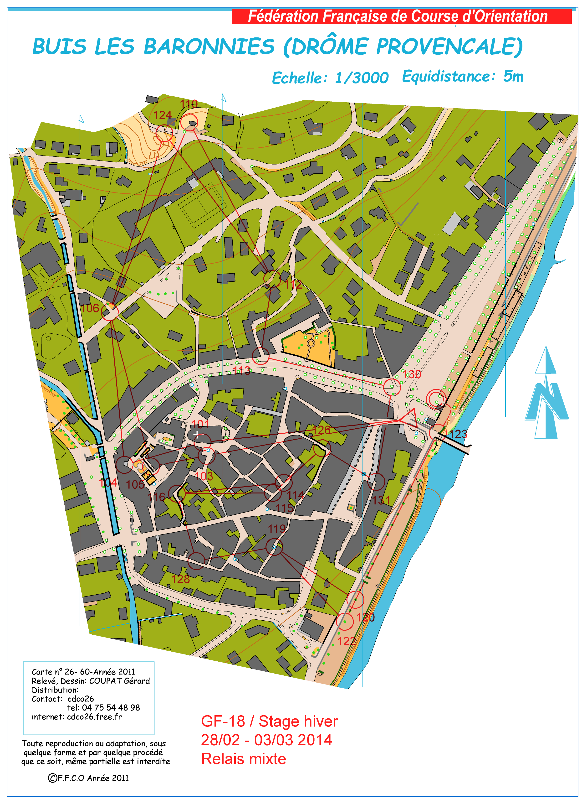 GF-18 / stage Baronnies / Mixed Sprint Relay / Buis (2014-03-03)