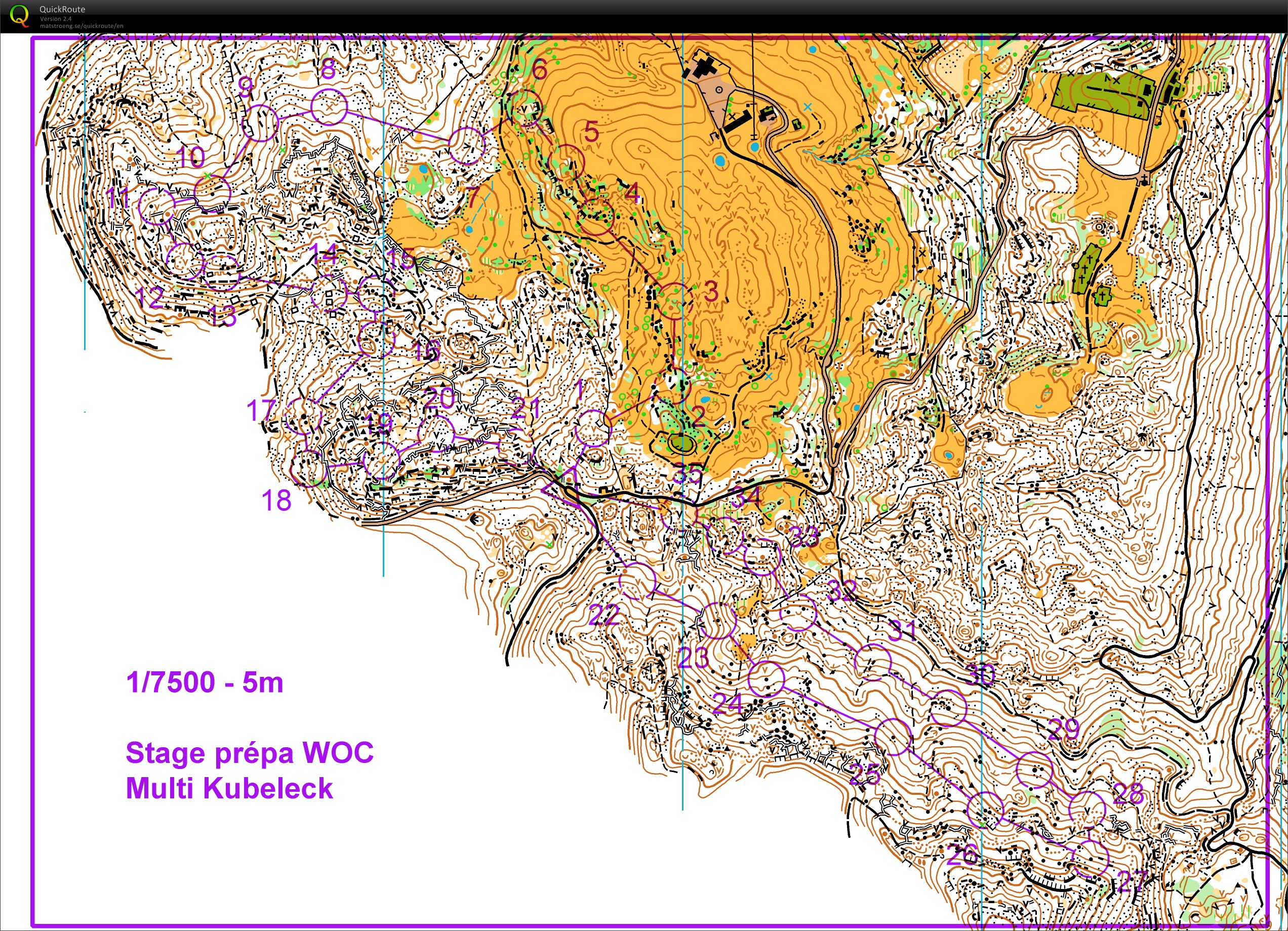 Stage FFCO prépa WOC Italie // (11) Multiposte (2014-05-19)