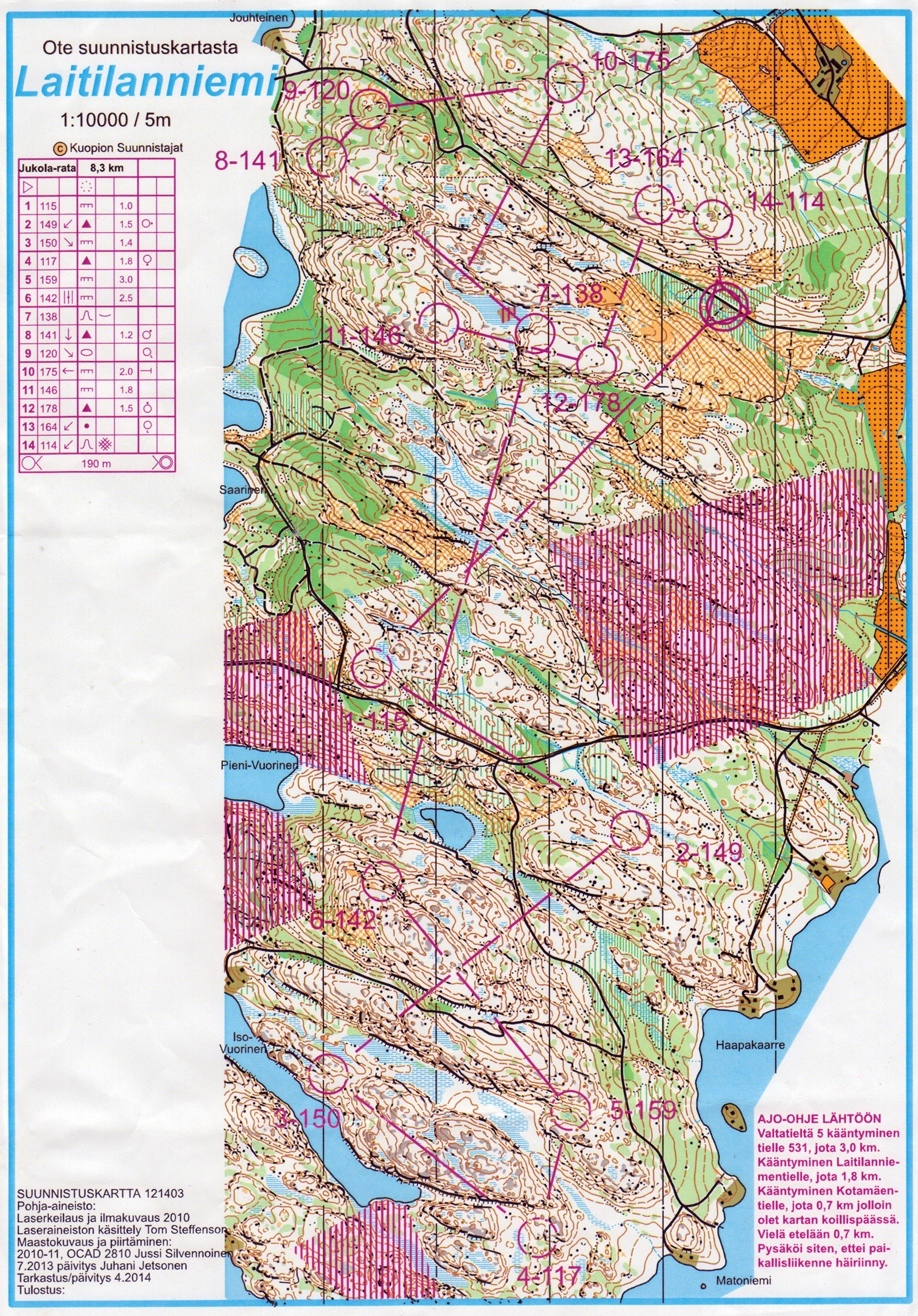 Jukola 2014 / Training 1 (14-06-2014)