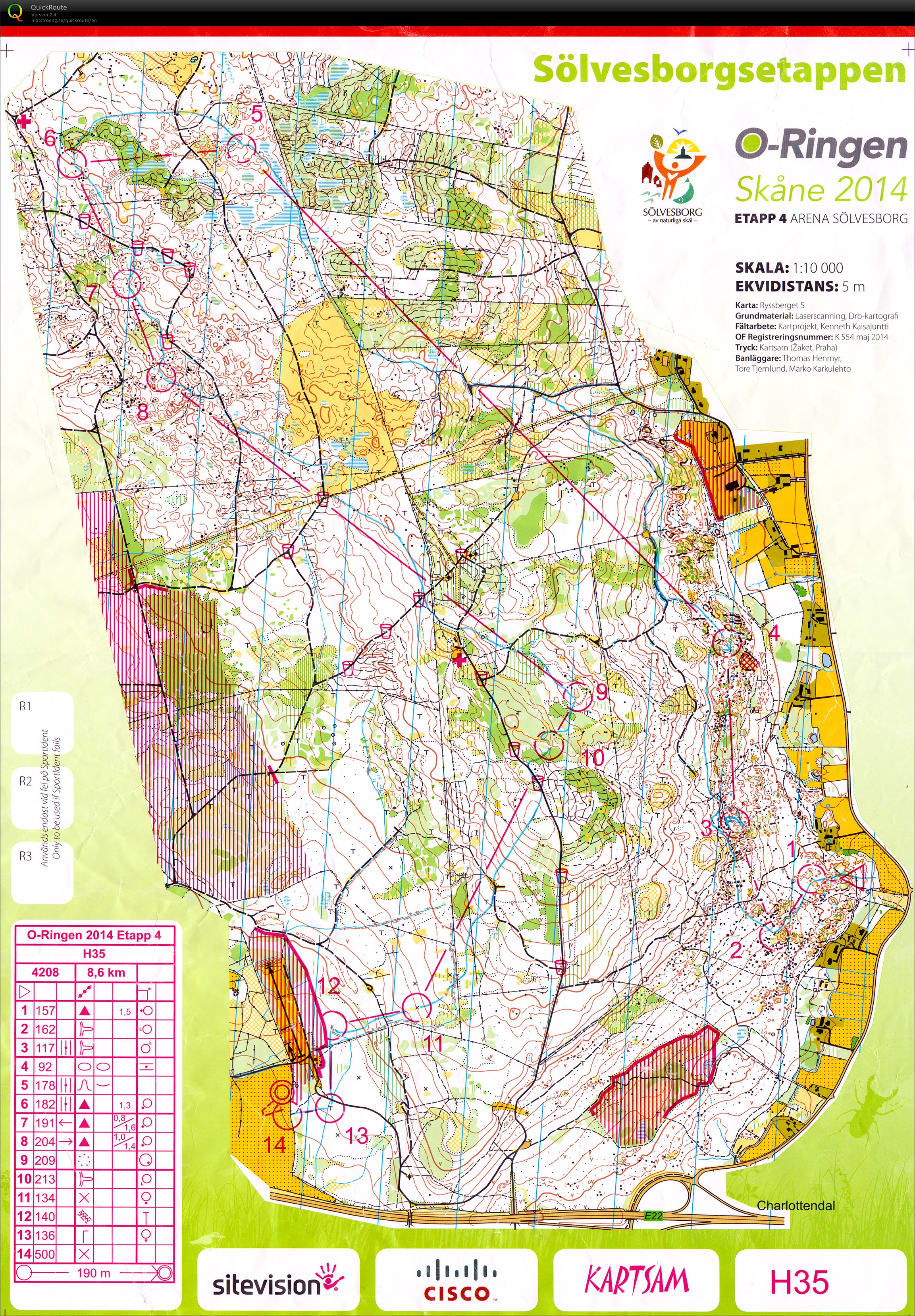 O-Ringen Skåne 2014 // E4 (2014-07-24)