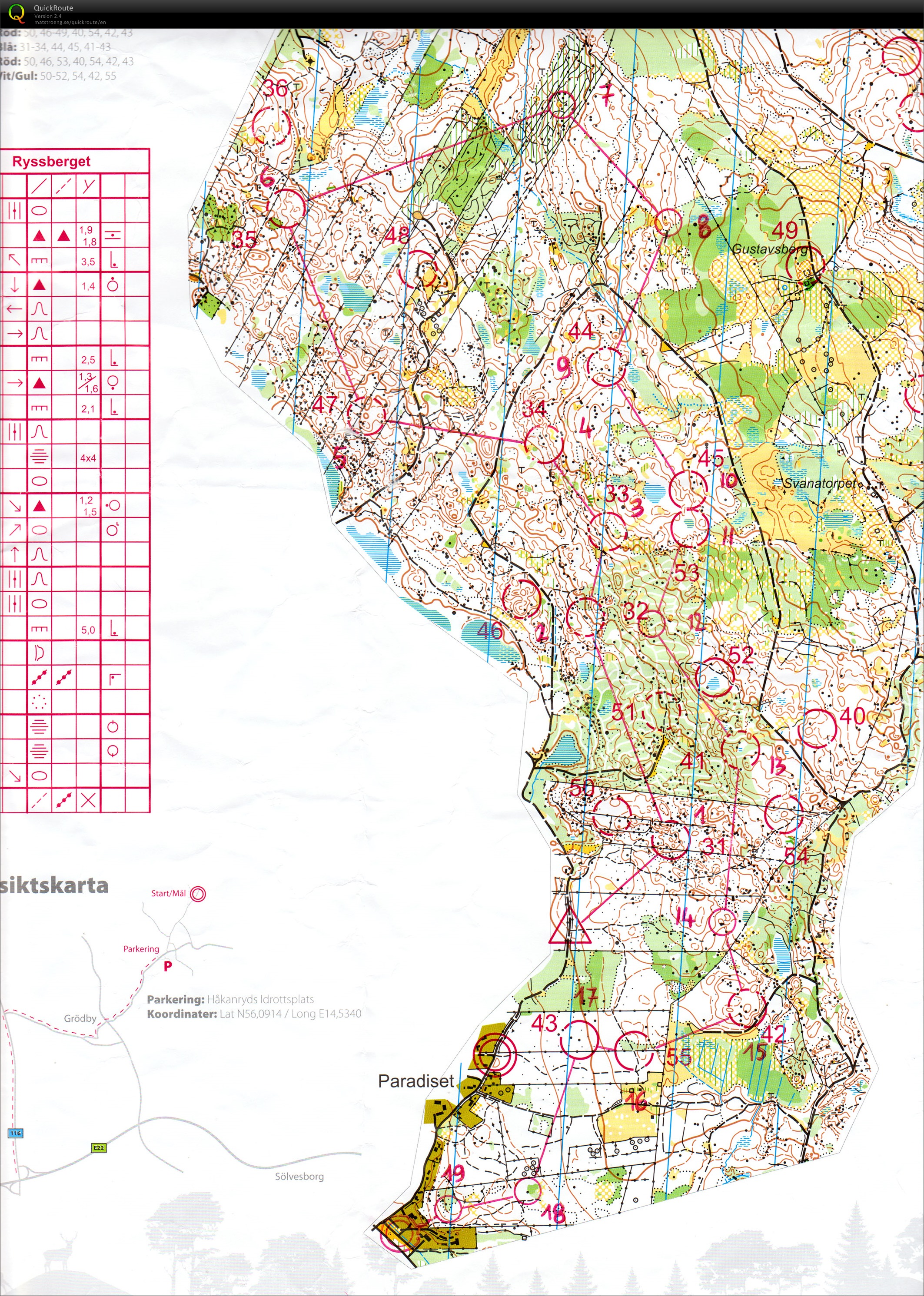 O-Ringen Skåne 2014 // träning2 (18.07.2014)