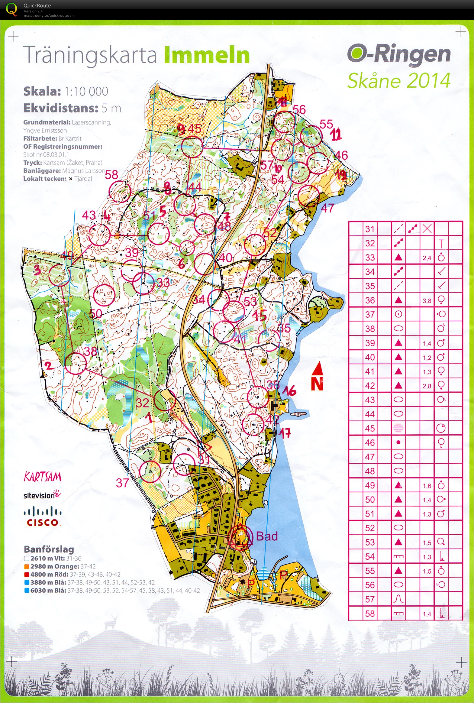 O-Ringen Skåne 2014 // träning3 (2014-07-19)