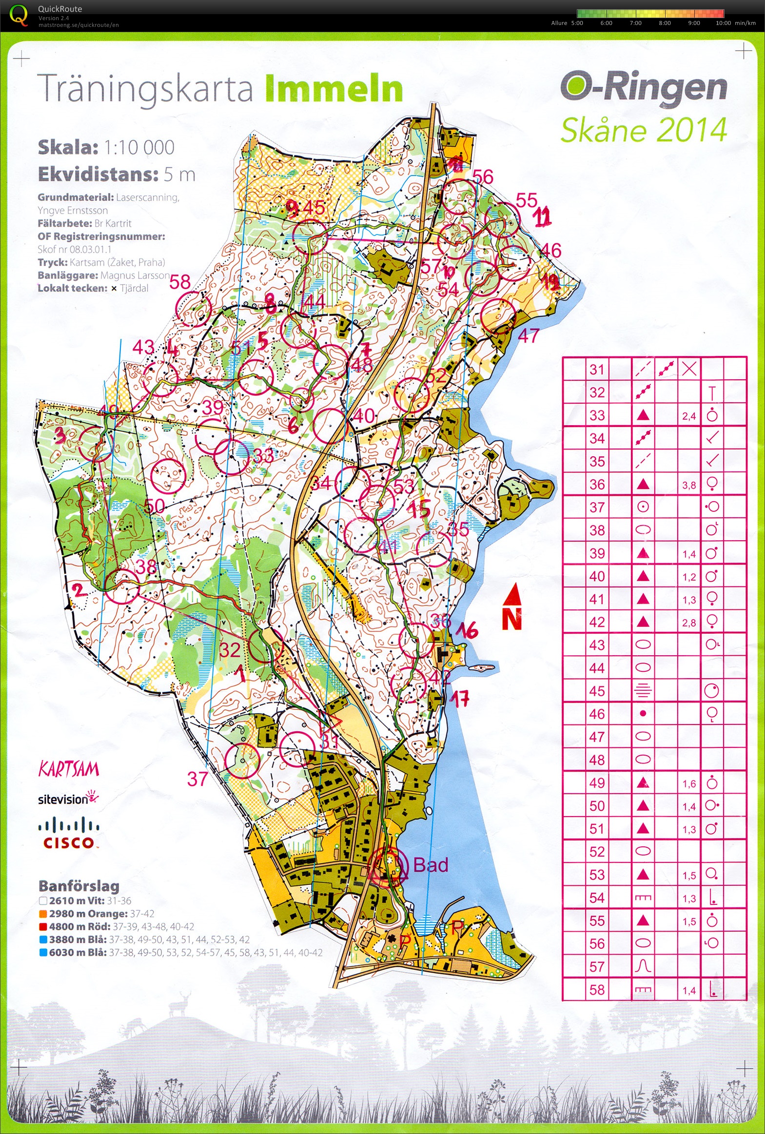 O-Ringen Skåne 2014 // träning3 (19.07.2014)