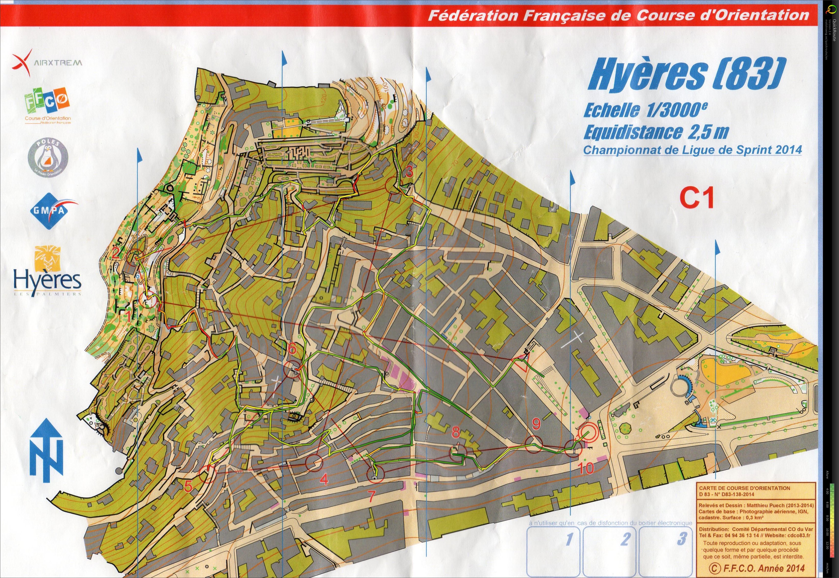 Champ. Ligue Sprint Hyère (manche 1) (21.09.2014)