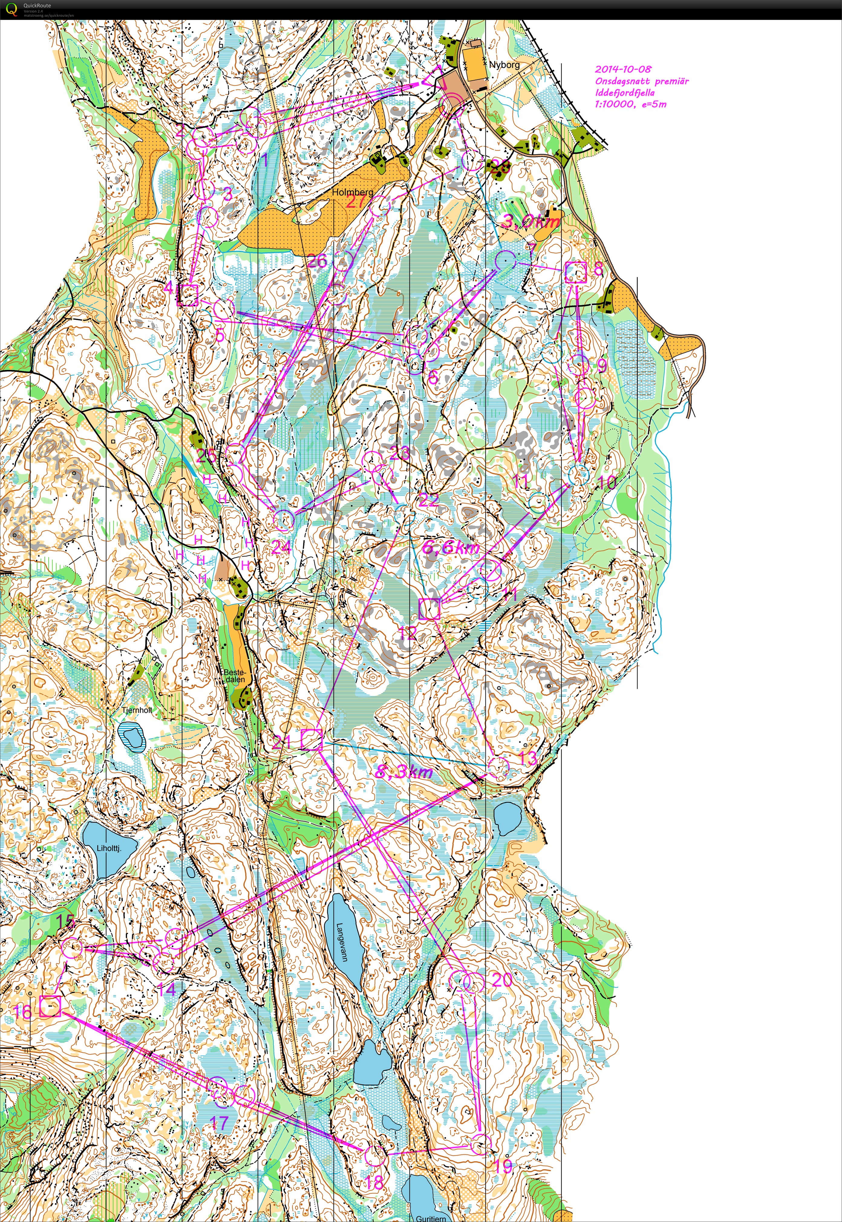 Onsdagsnatt premiär (Iddefjordfjella) (08-10-2014)