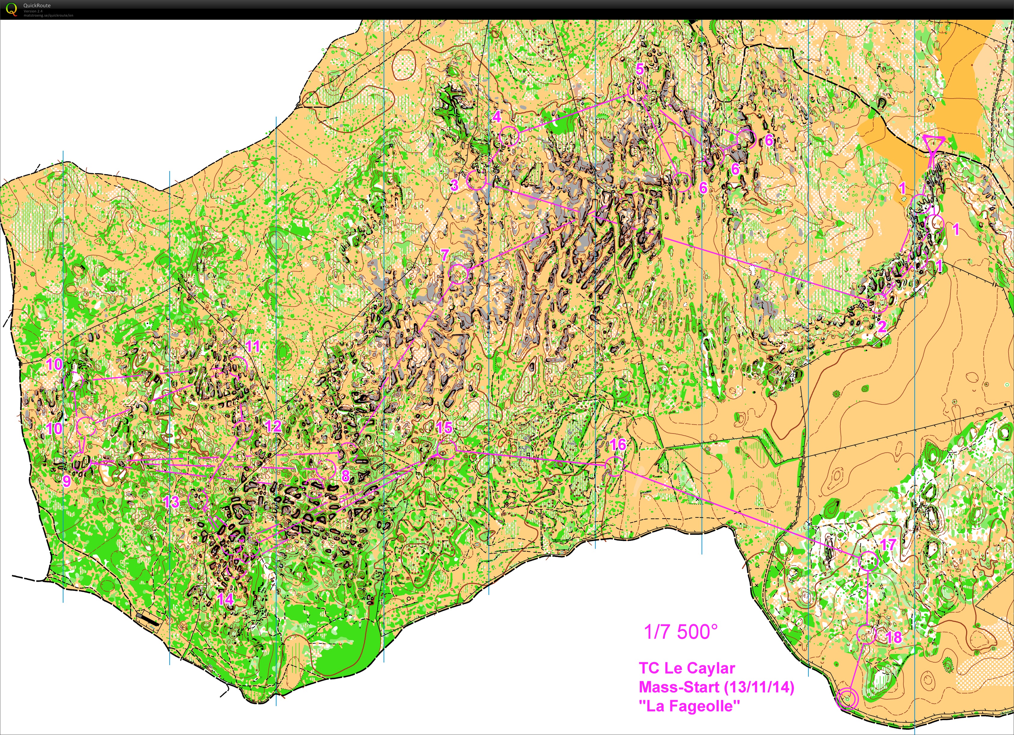 TC Le Caylar / mass-start La Fageolle (2014-11-13)