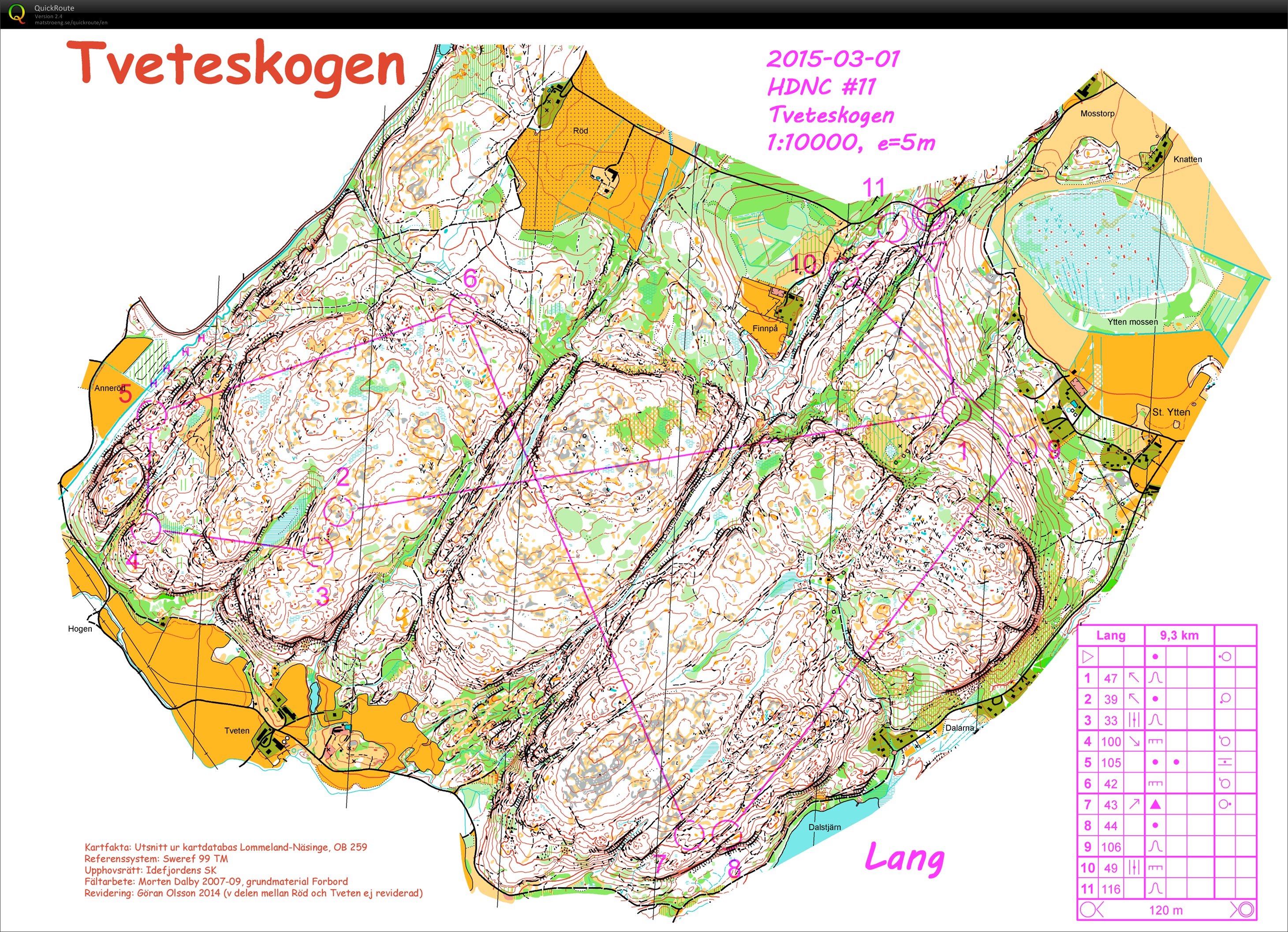 HDNC #11 Tveteskogen (Lång) (19.03.2015)