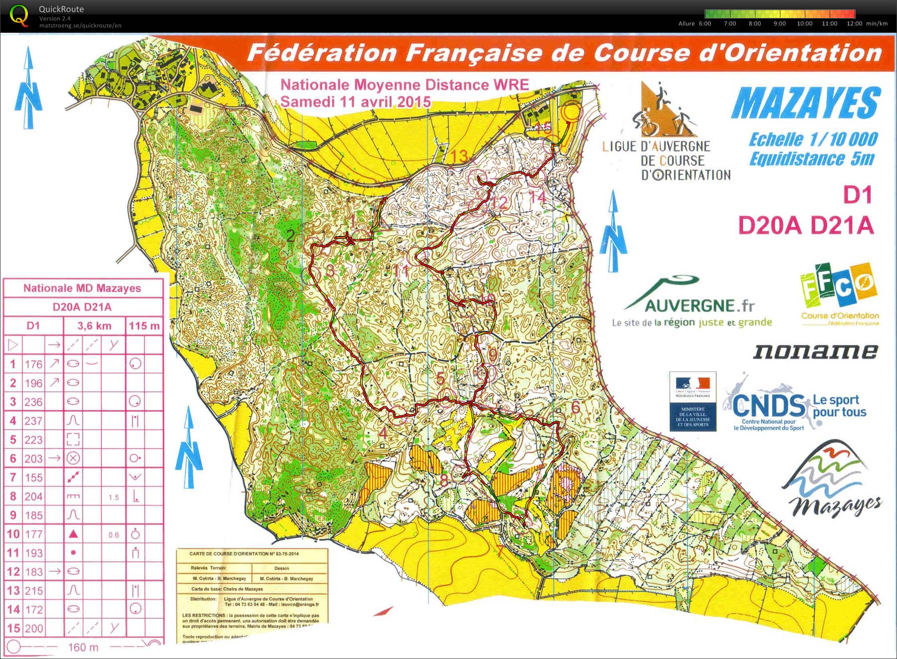Nationale MD Auvergne 2015 (11/04/2015)