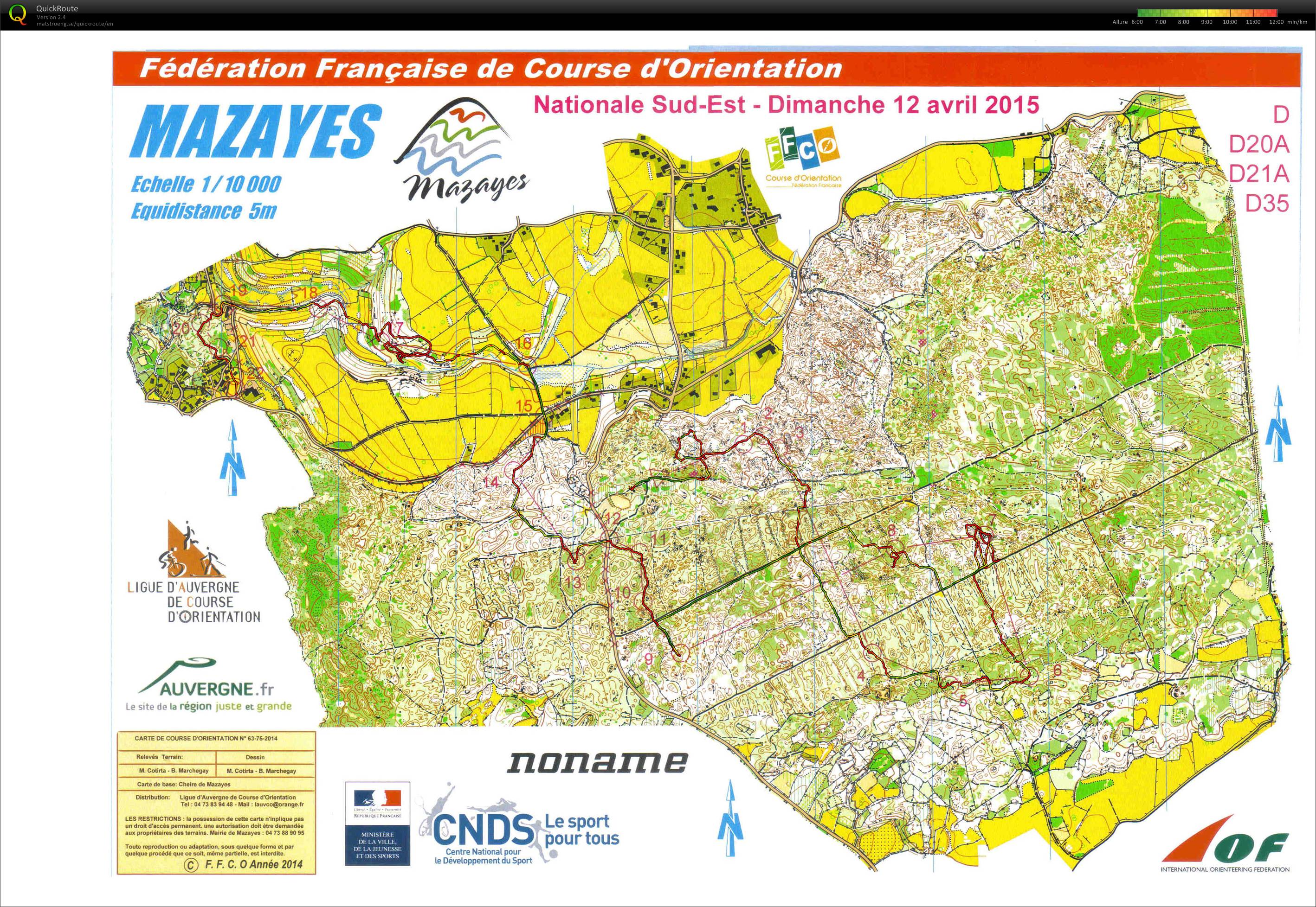 Nationale SE 2015 Auvergne (12/04/2015)