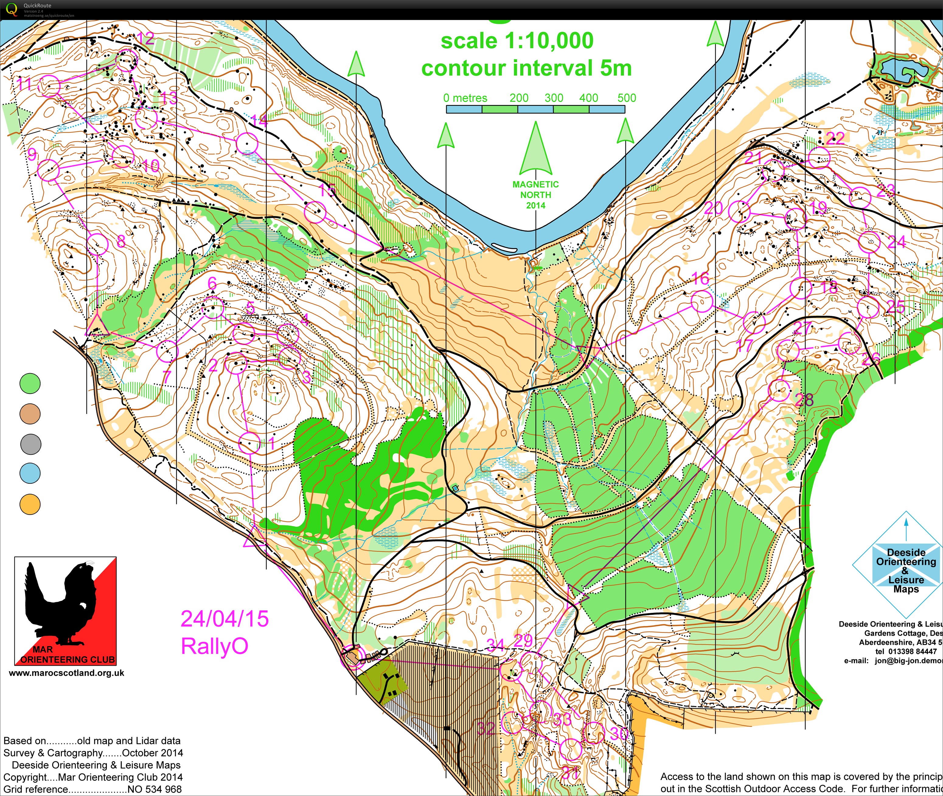 FFCO prépa WOC Écosse // 2) Rally-O (2015-04-20)