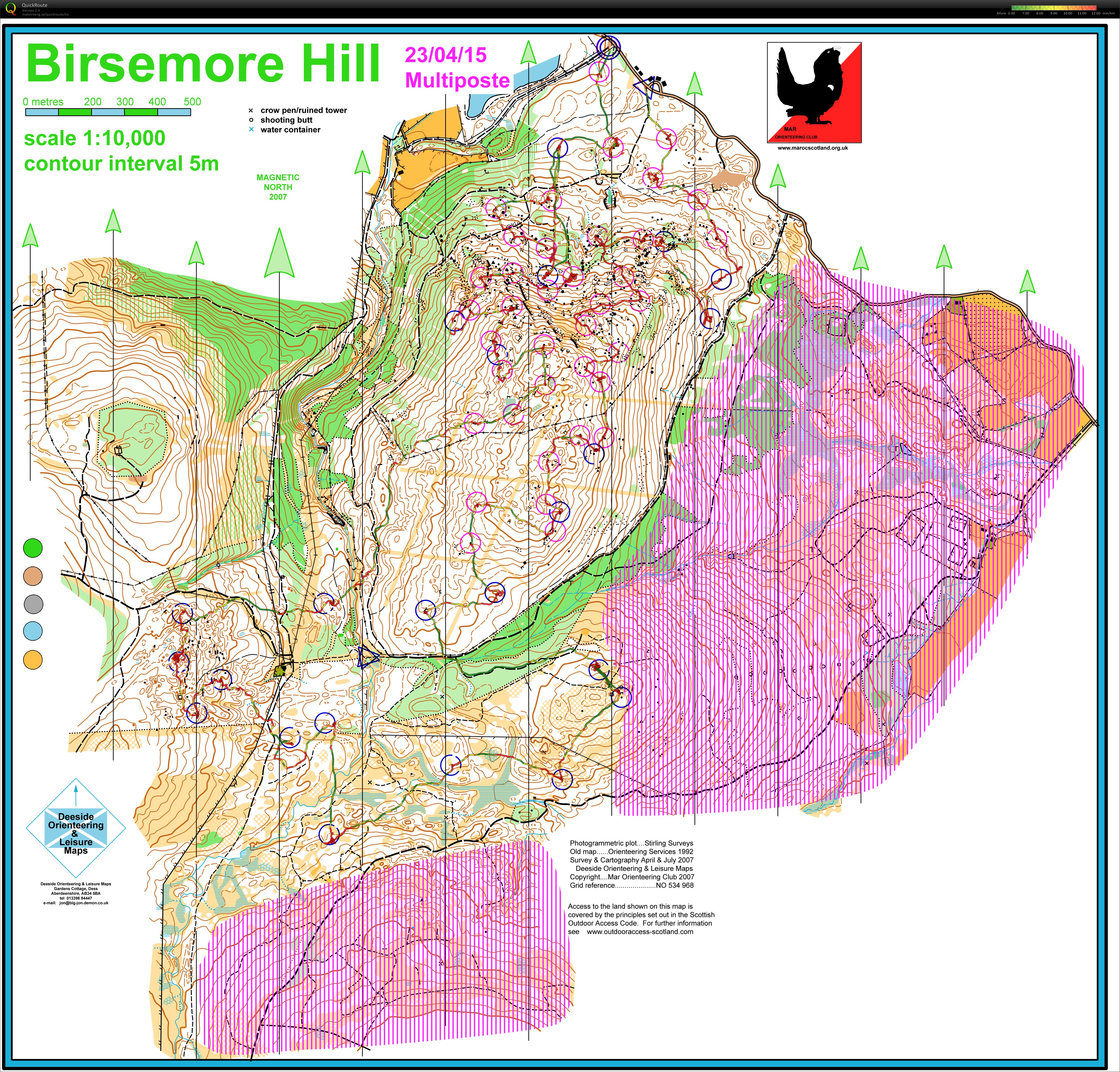 FFCO prépa WOC Écosse // 5) pose LD cassée + Multiposte (21/04/2015)