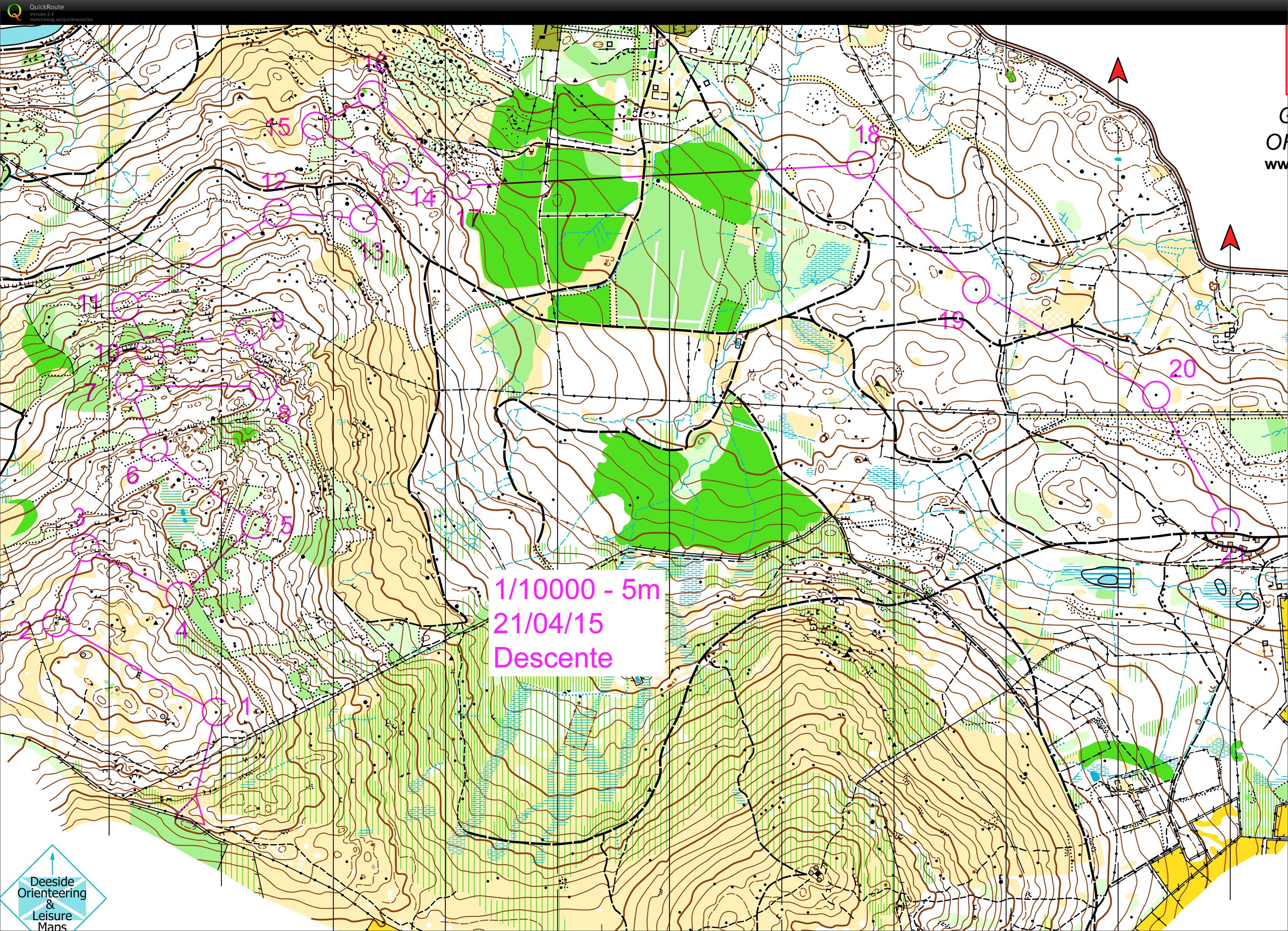 FFCO prépa WOC Écosse // 11) pose Descente (25-04-2015)