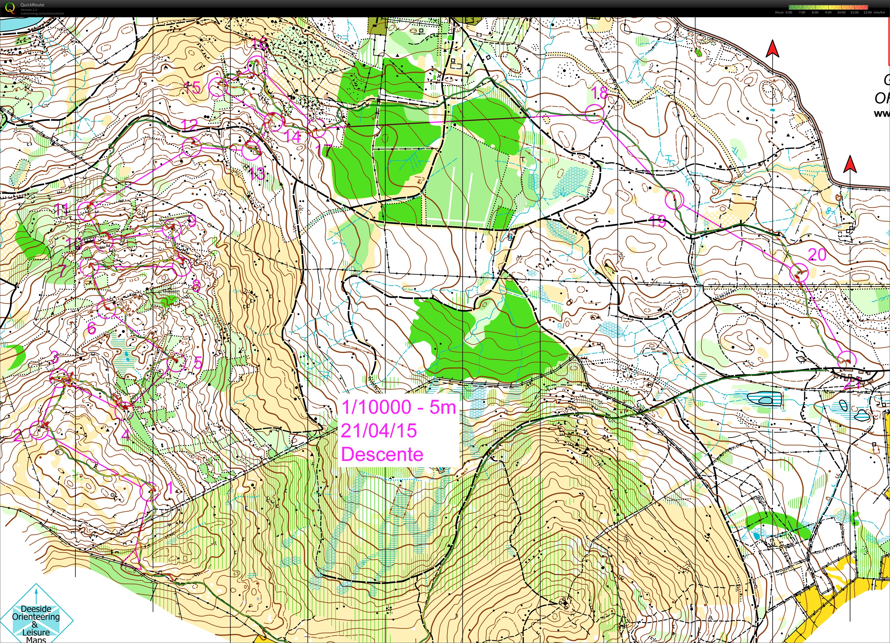 FFCO prépa WOC Écosse // 11) pose Descente (25/04/2015)