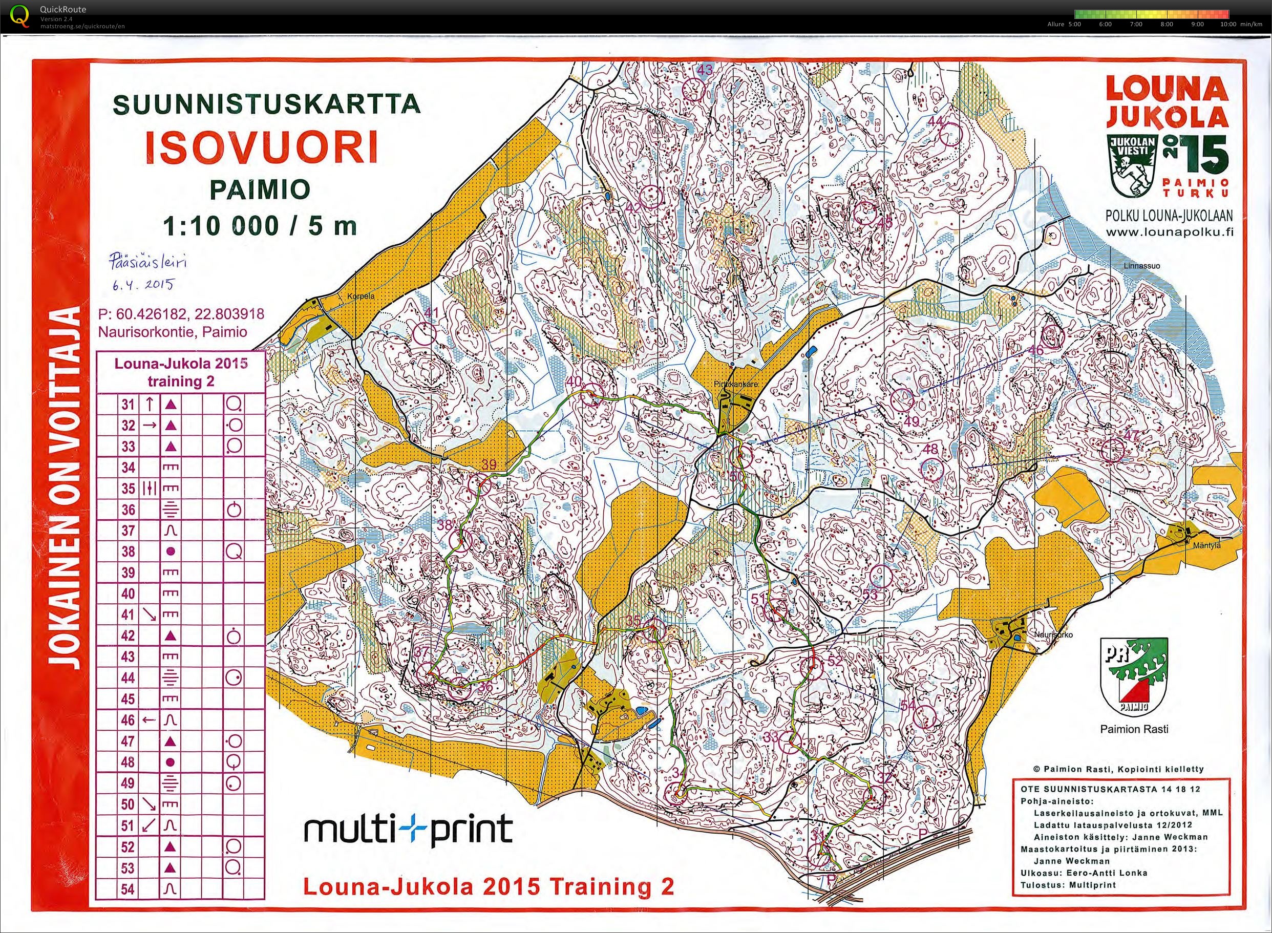 Jukola training (2) (12/06/2015)