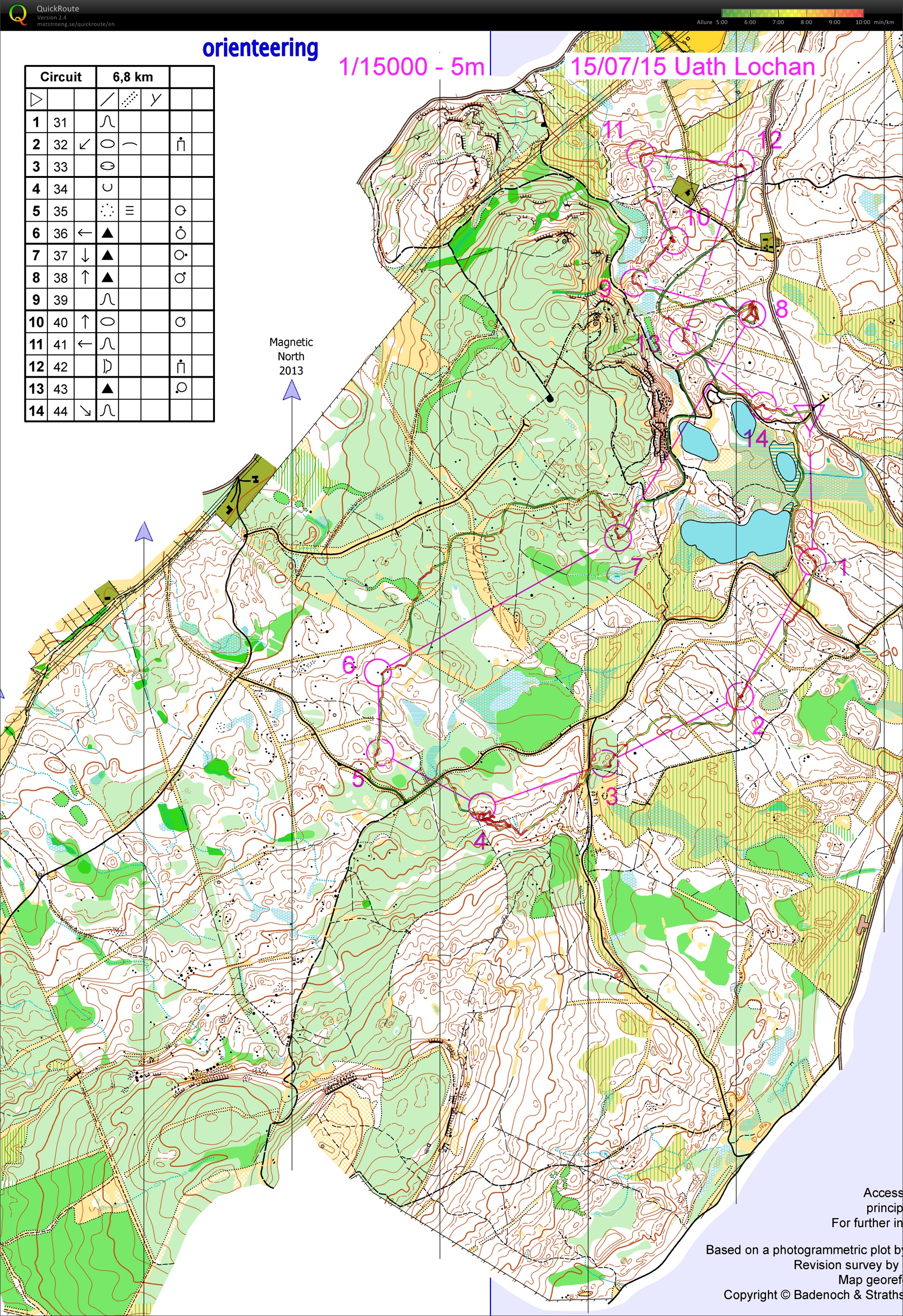 Prépa-WOC Écosse (1) pose demi-LD (14/07/2015)