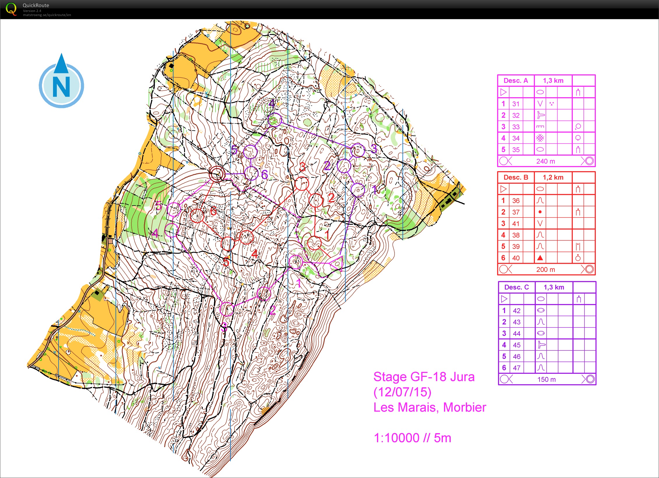 GF-18 / Stage Été Jura (7) Pose-Dépose Descentes (2015-07-12)