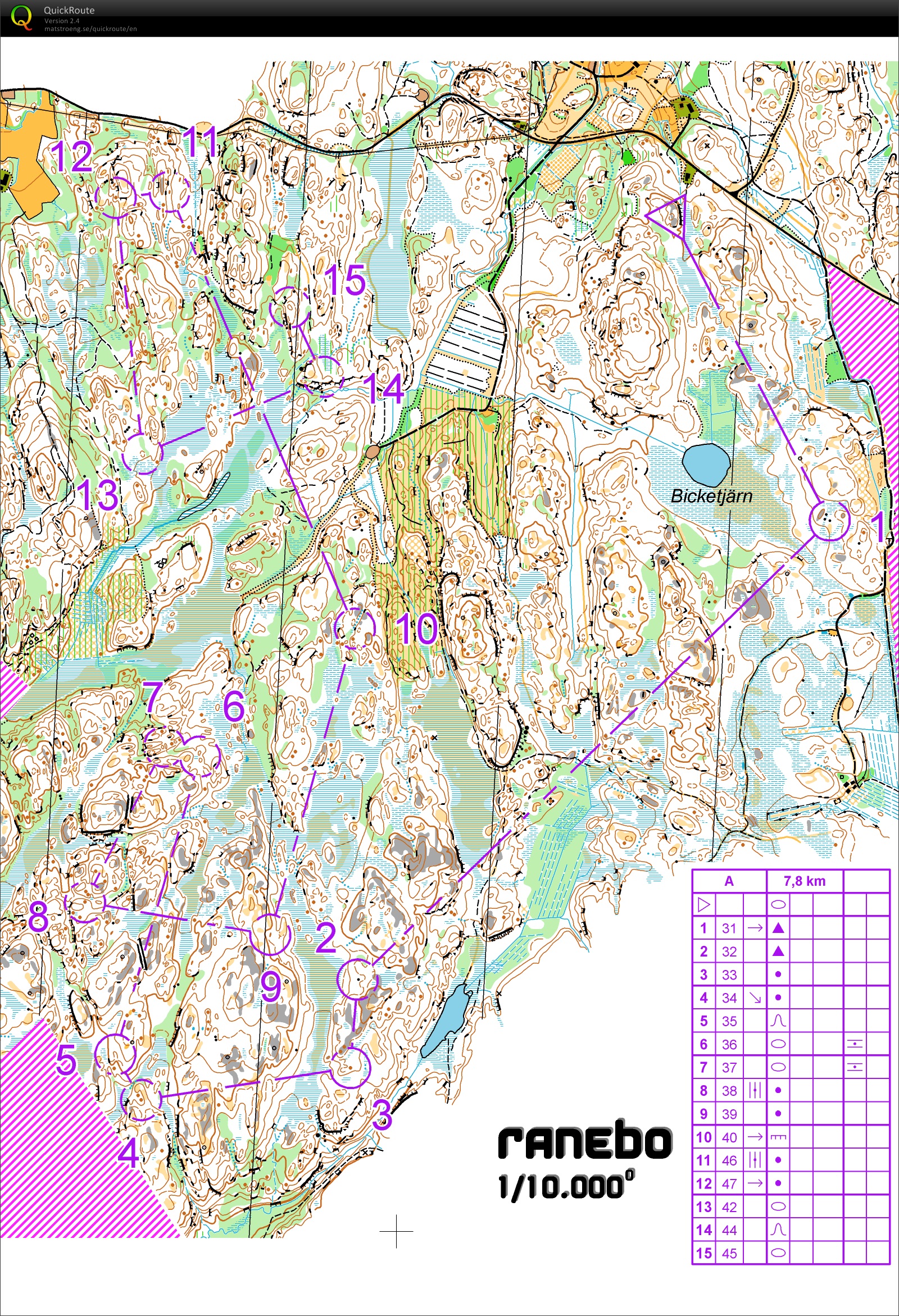 Prépa WOC-2016 // (4) LD Ranebo (2015-09-30)