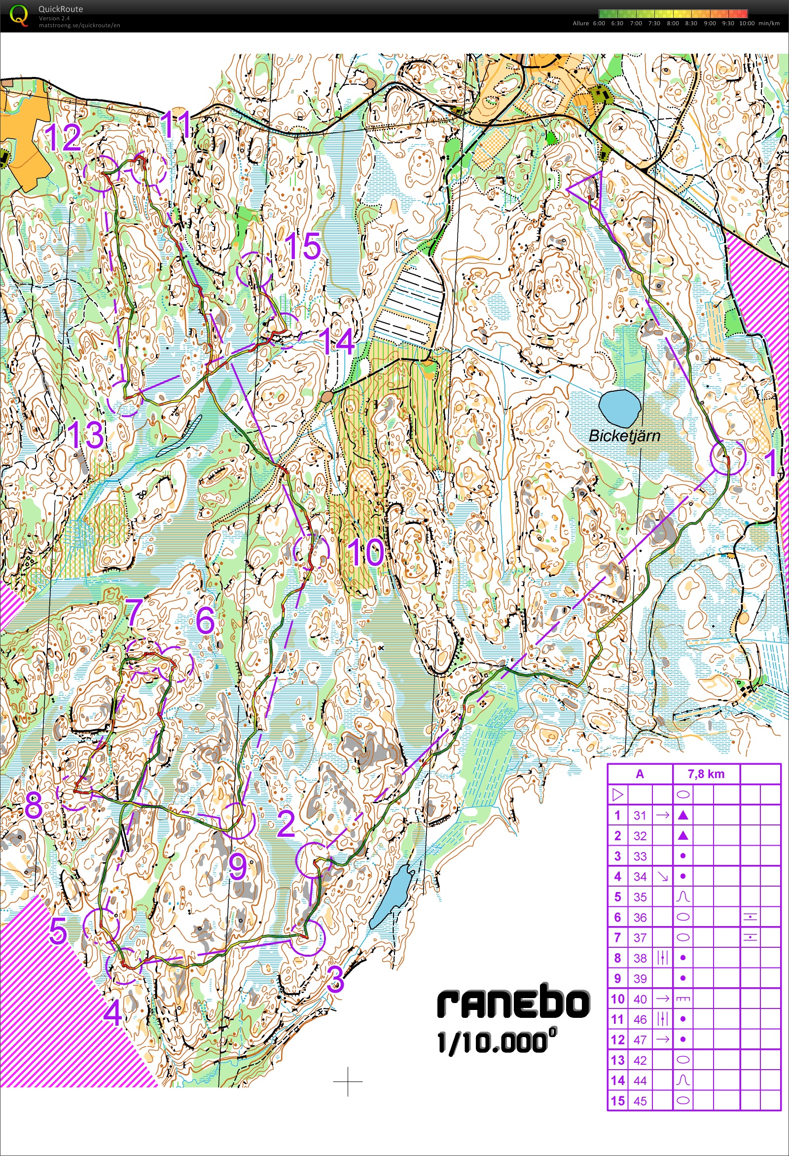 Prépa WOC-2016 // (4) LD Ranebo (2015-09-30)