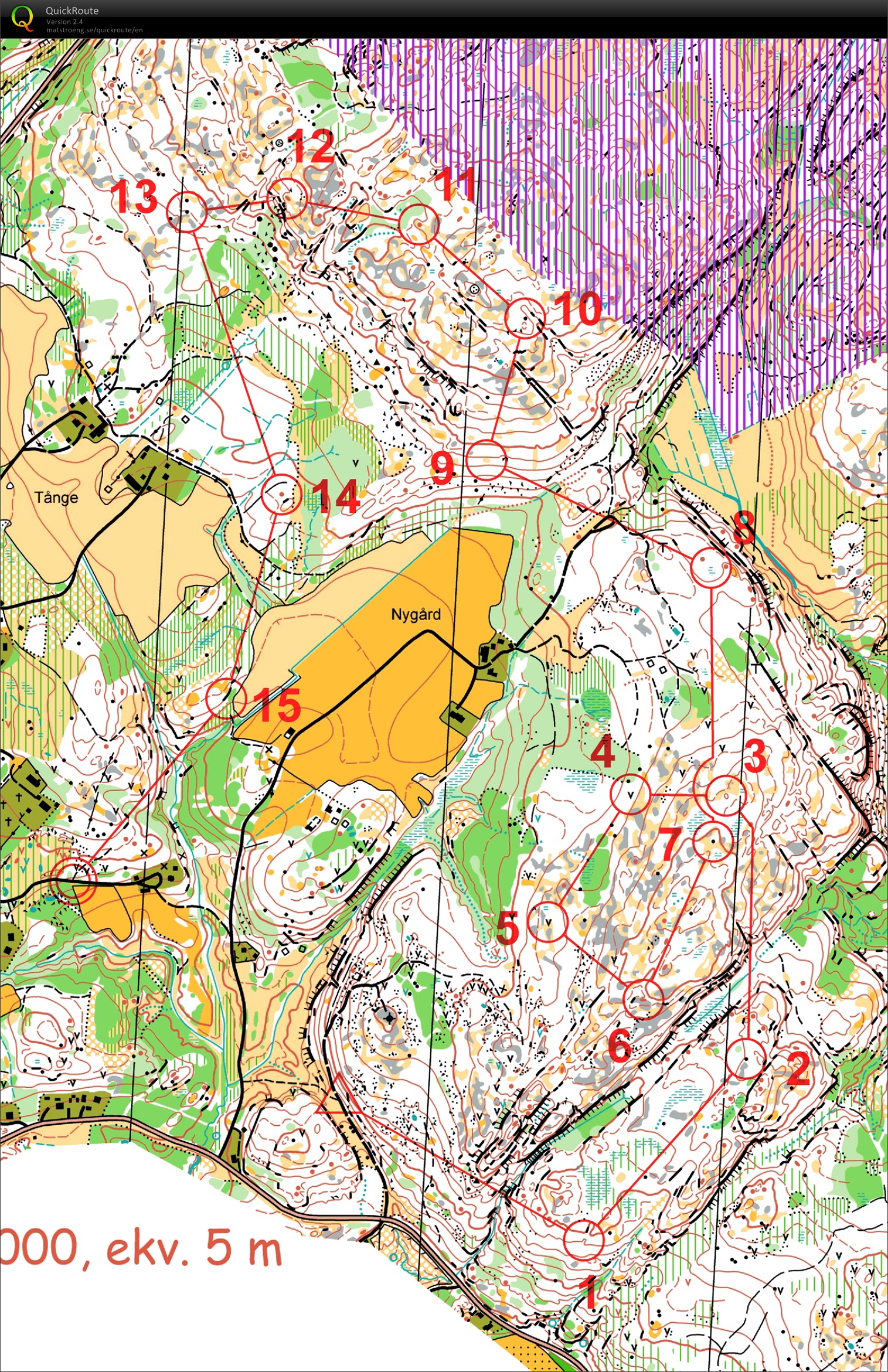 Råssult-Hälle WOC trening#2 (12/12/2015)