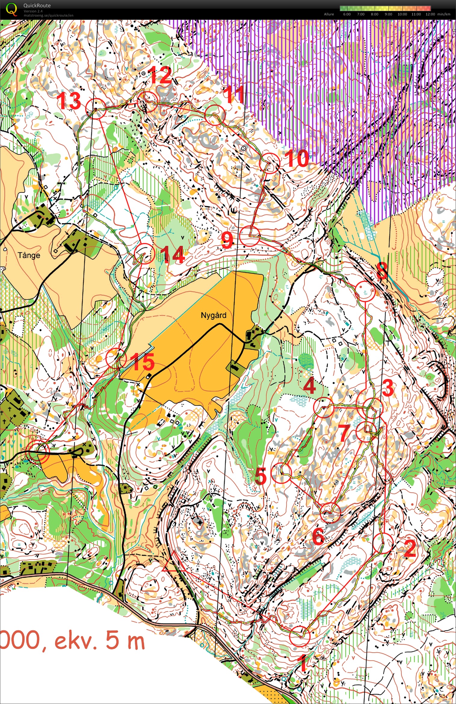 Råssult-Hälle WOC trening#2 (12-12-2015)