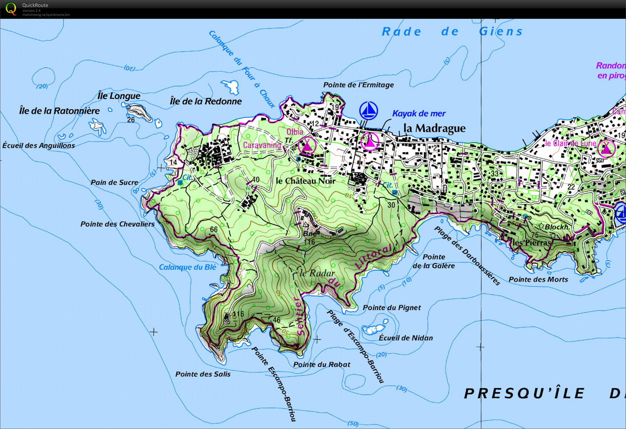 Sentier du littoral : Presqu'île de Giens (2016-01-04)