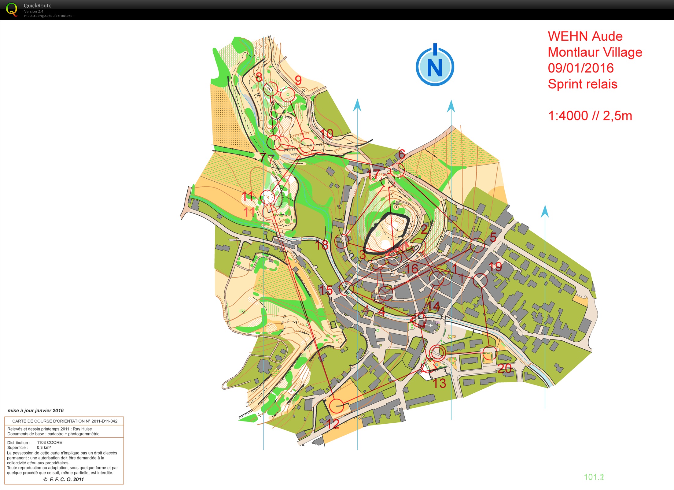 WEHN Carcassonne // pose Mixte Sprint Relay (09/01/2016)