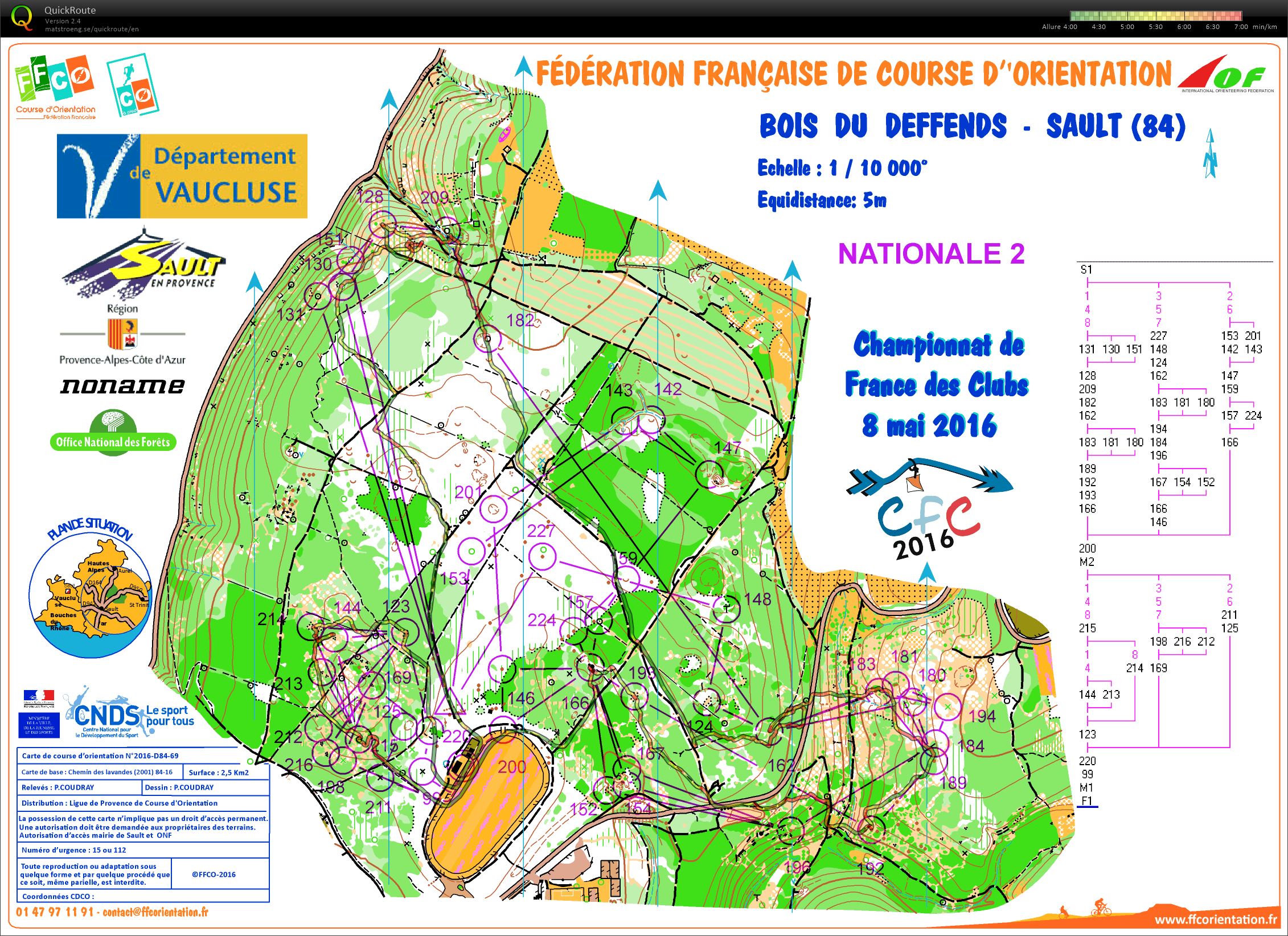 CFC 2016 - N2 (8e relais) (08-05-2016)