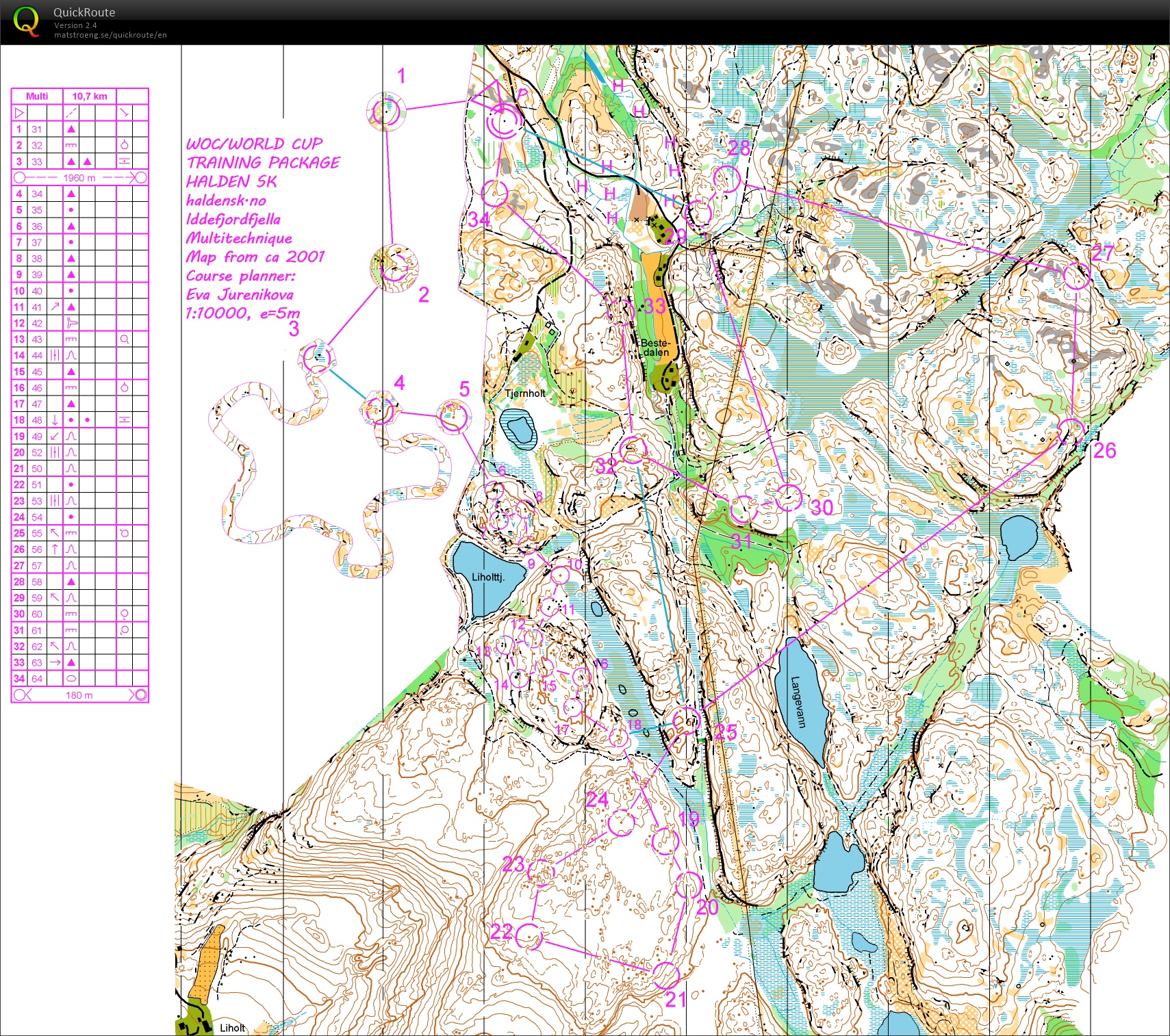 WOC training package HSK /// mTk Iddefjordfjella (22-04-2016)