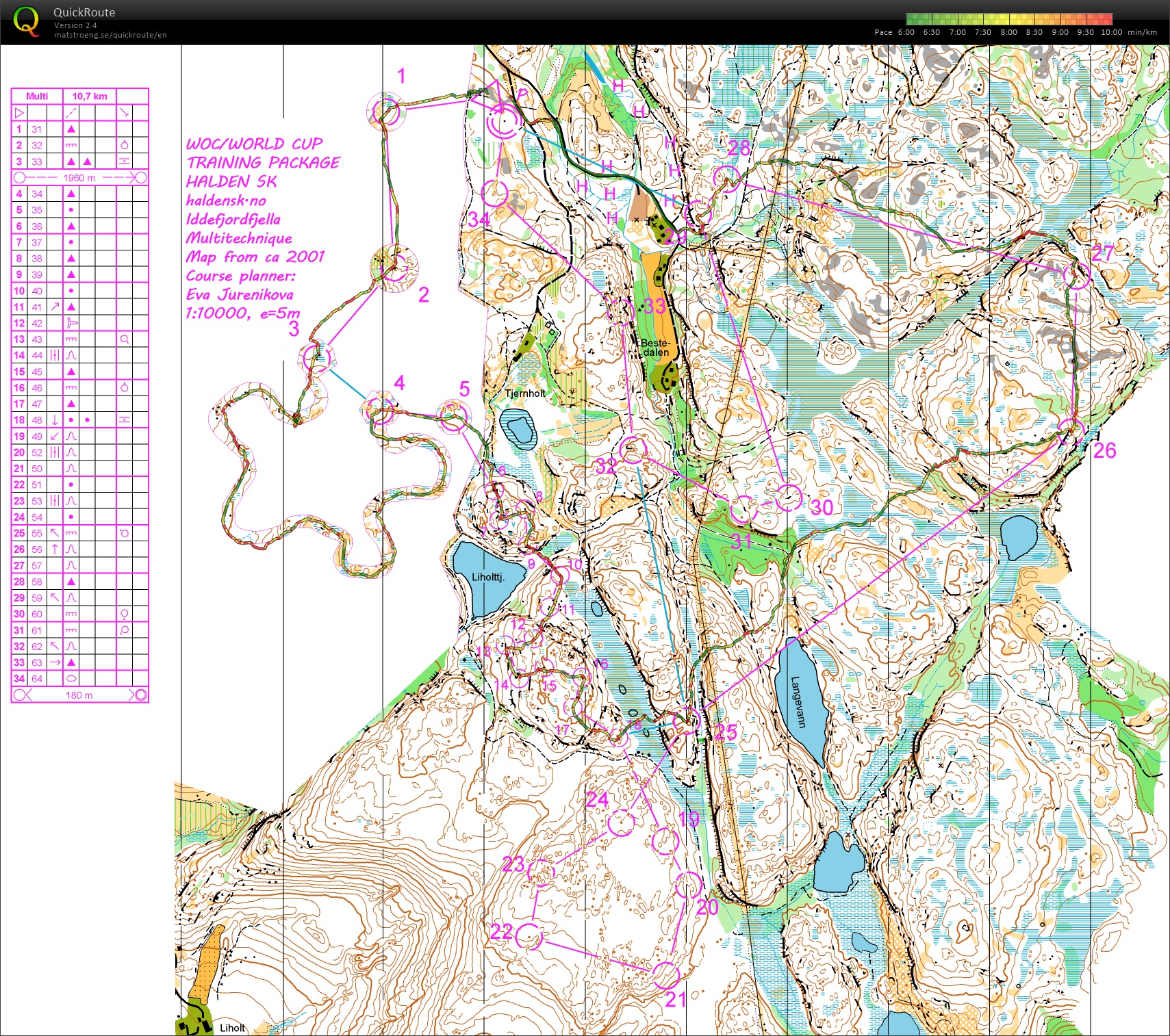 WOC training package HSK /// mTk Iddefjordfjella (22-04-2016)