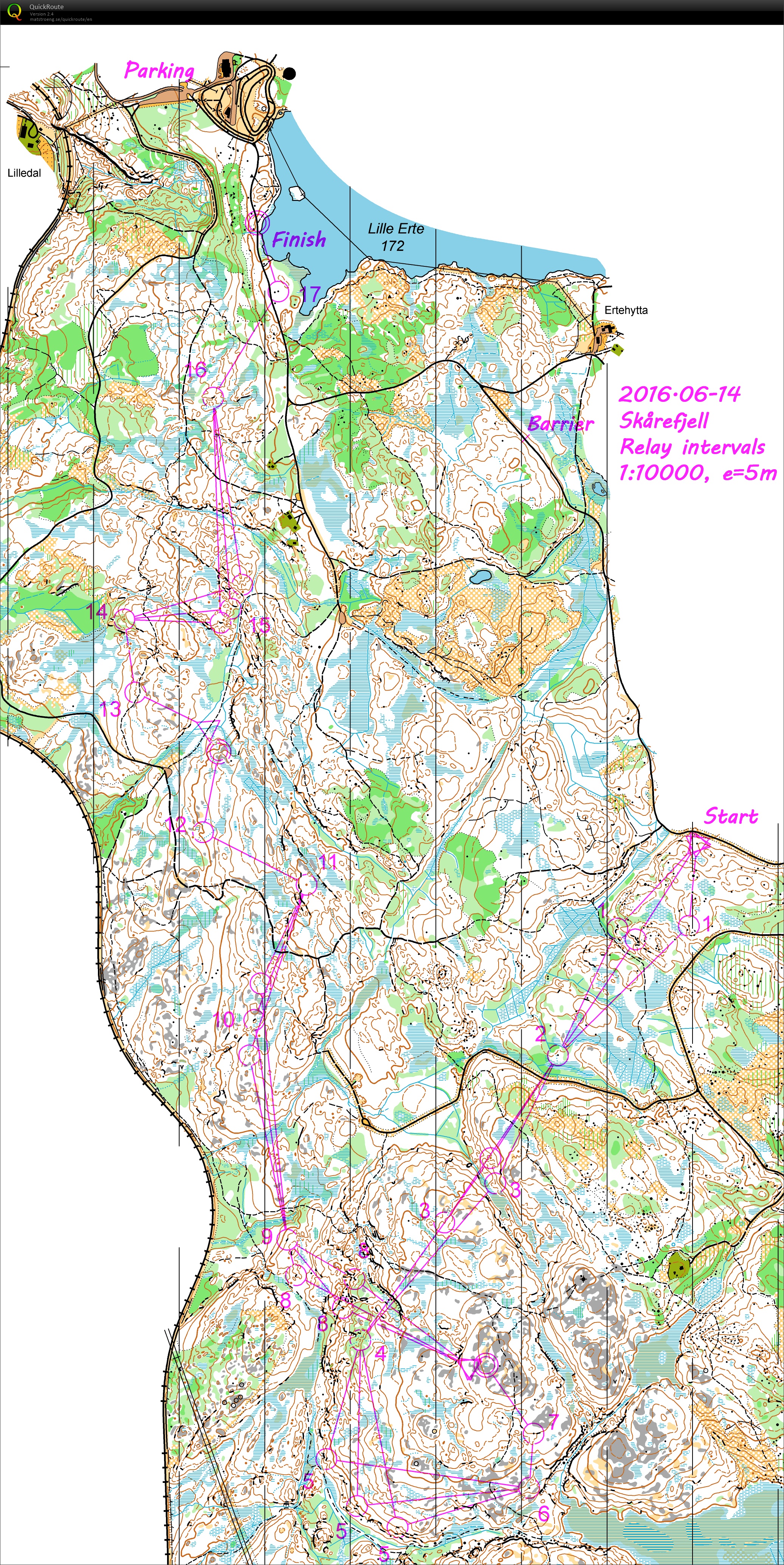 Skårefjell Relay O'interval (+SWE, SUI, FRA, AUT, ESP) (14.06.2016)