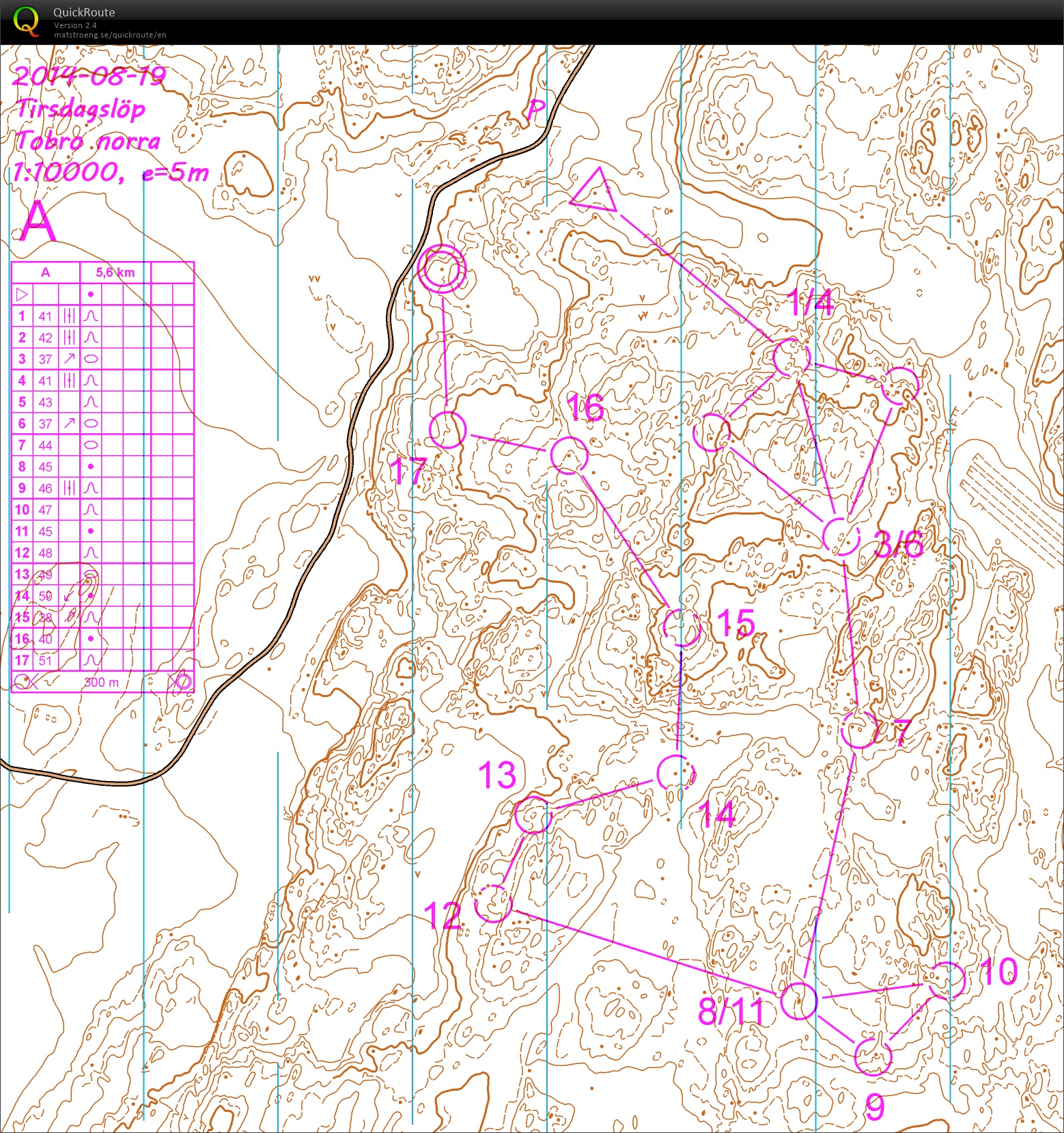 Tobro brunbild / circuit relief (old Tirsdagslöp) (07.09.2016)