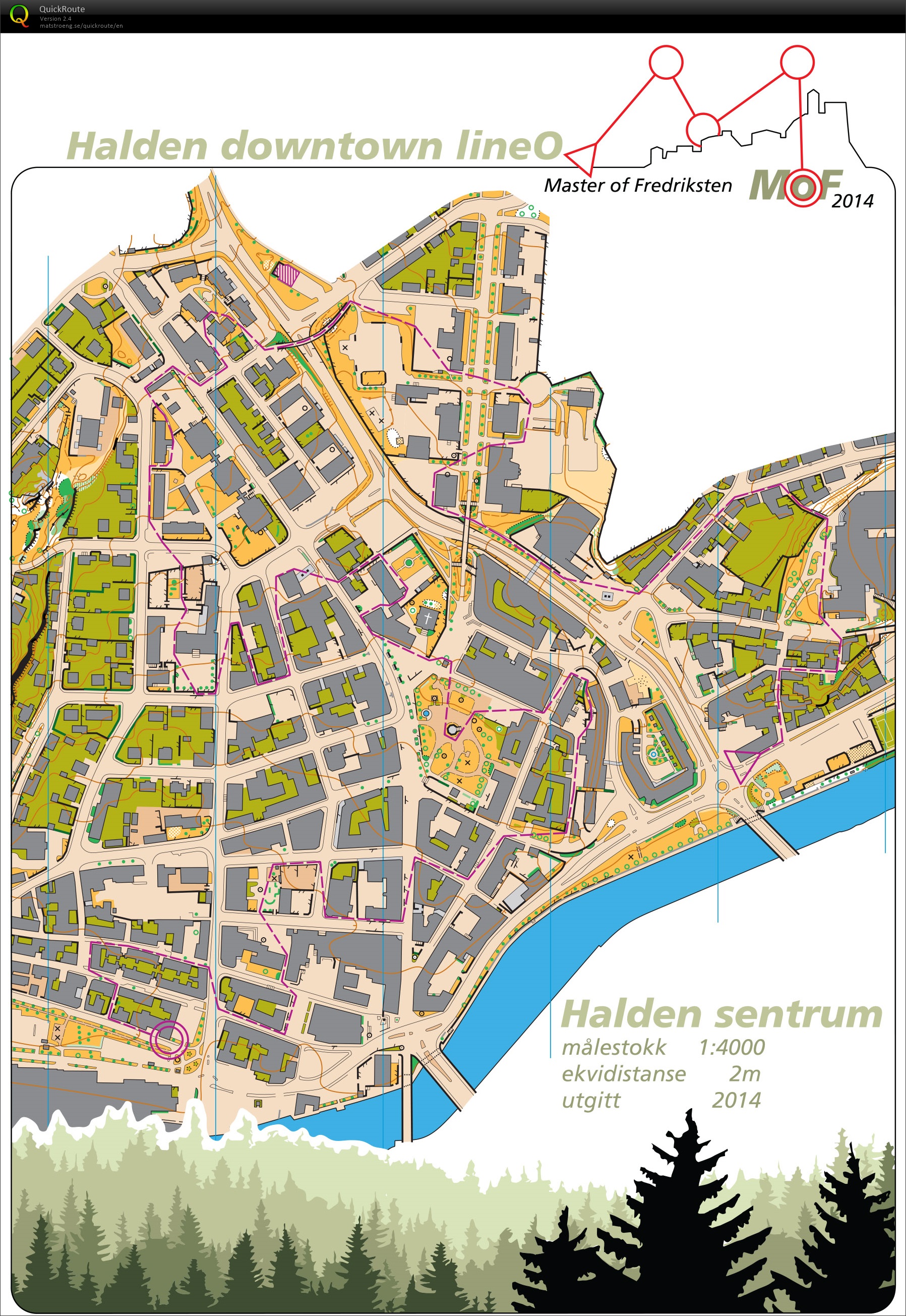 Halden downtown lineO (16/10/2016)