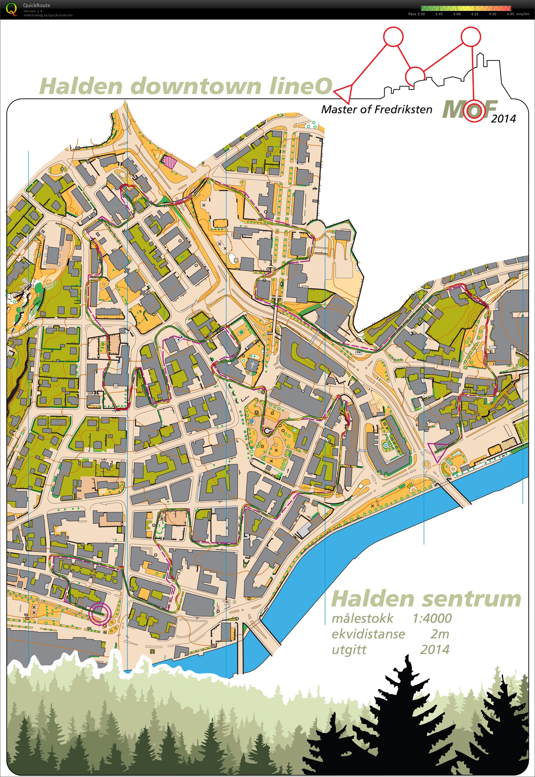 Halden downtown lineO (16-10-2016)