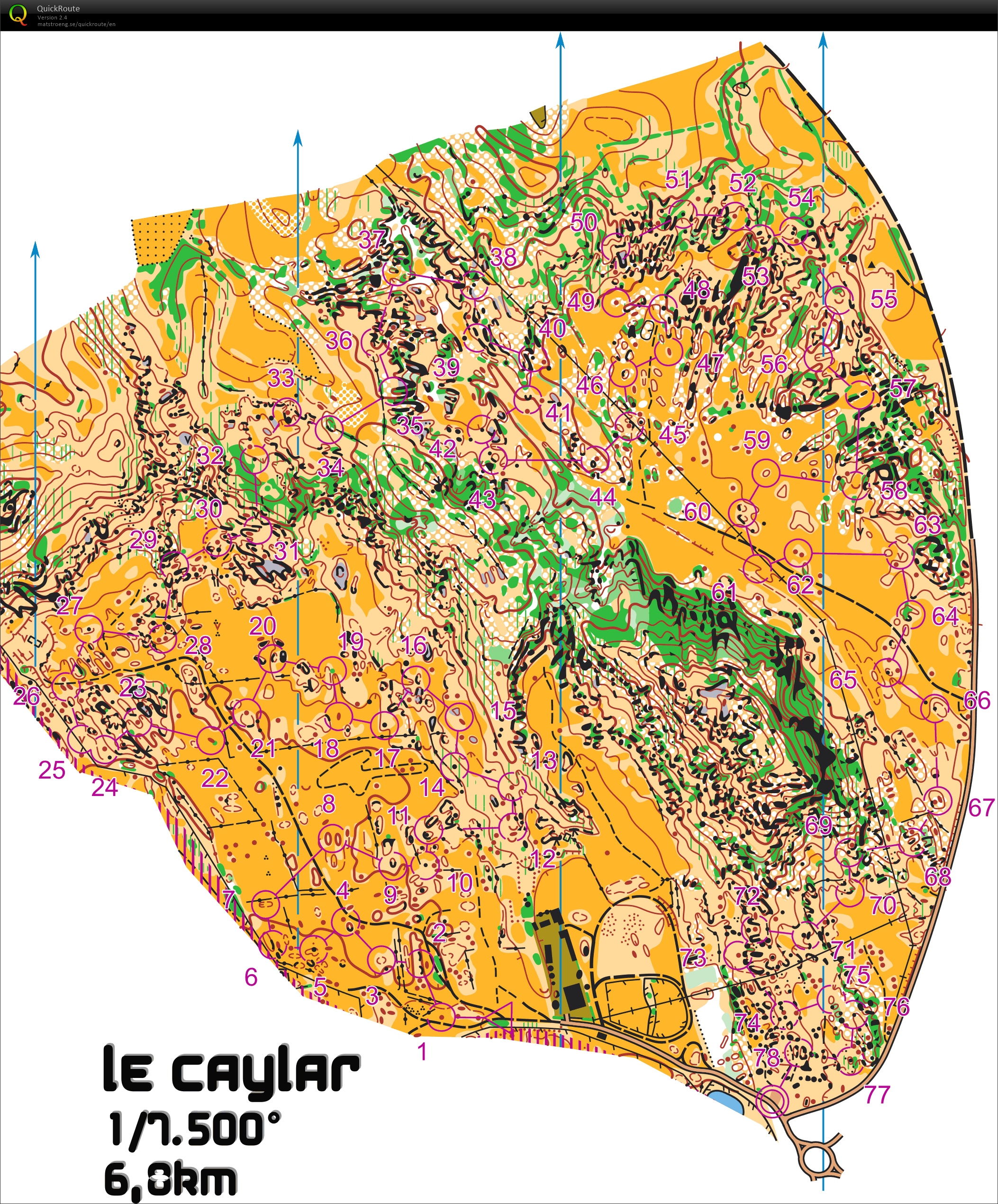 TC Le Caylar // (16) NightO Multiposte (20-11-2016)