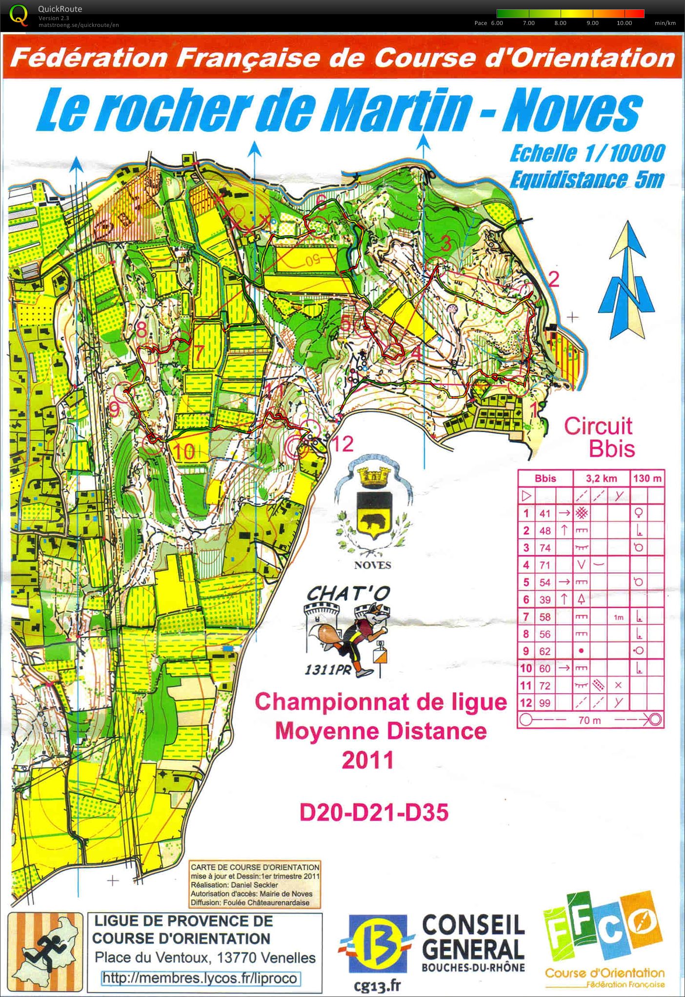 Championnat de Ligue Moyenne Distance (10/04/2011)