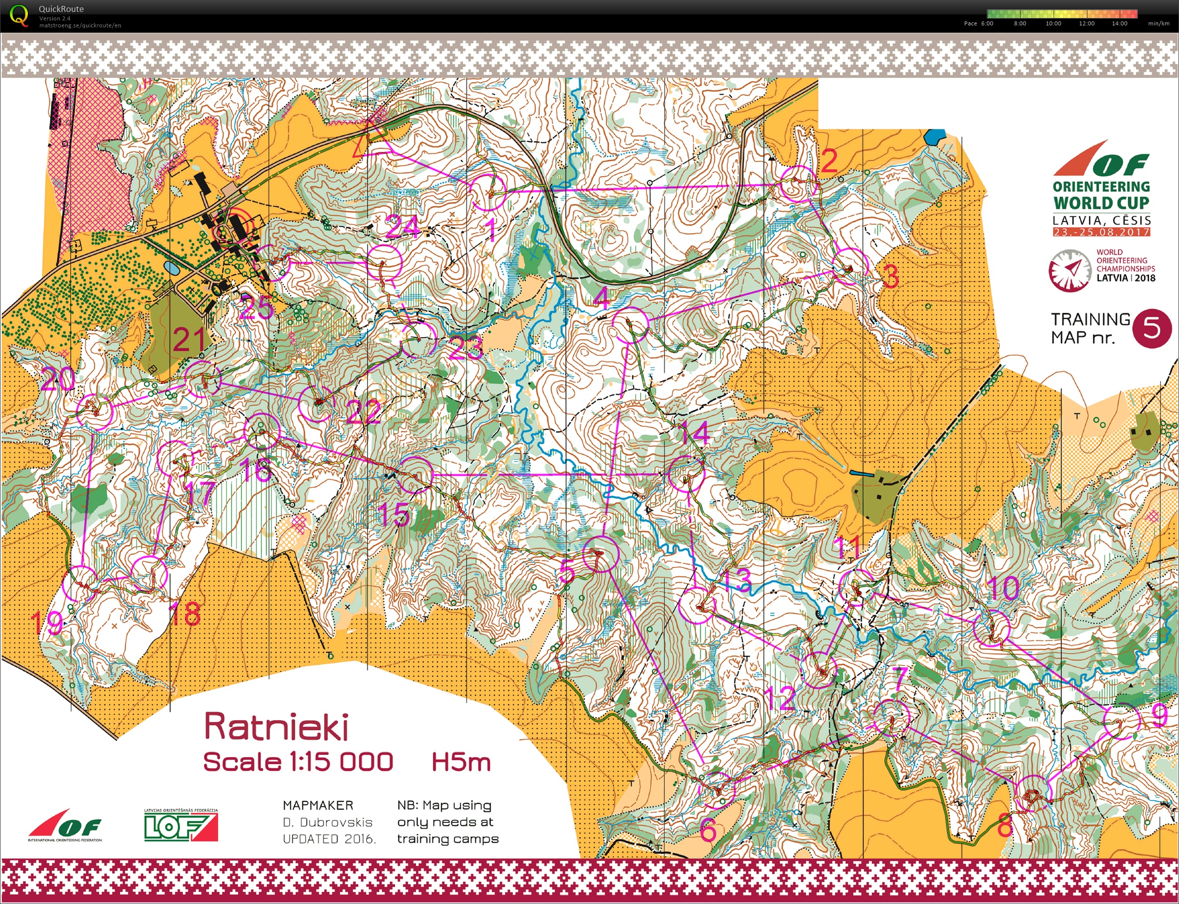 Stage FRA prépa WOC Lettonie /// pose circuit LD 15.000 (24-08-2017)