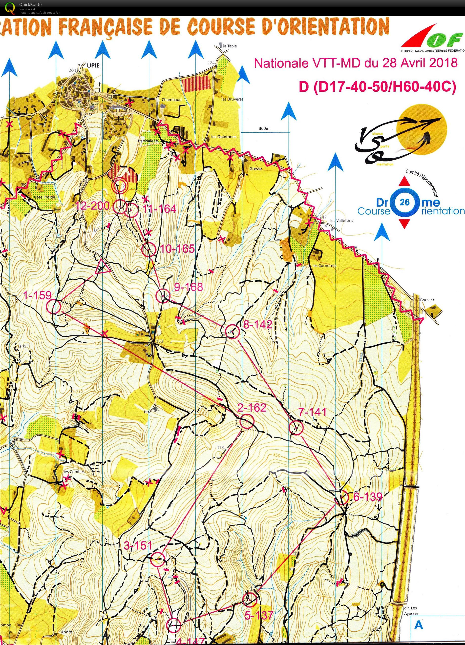 Nationale SUD-EST VTT'O Upie (2018-04-28)