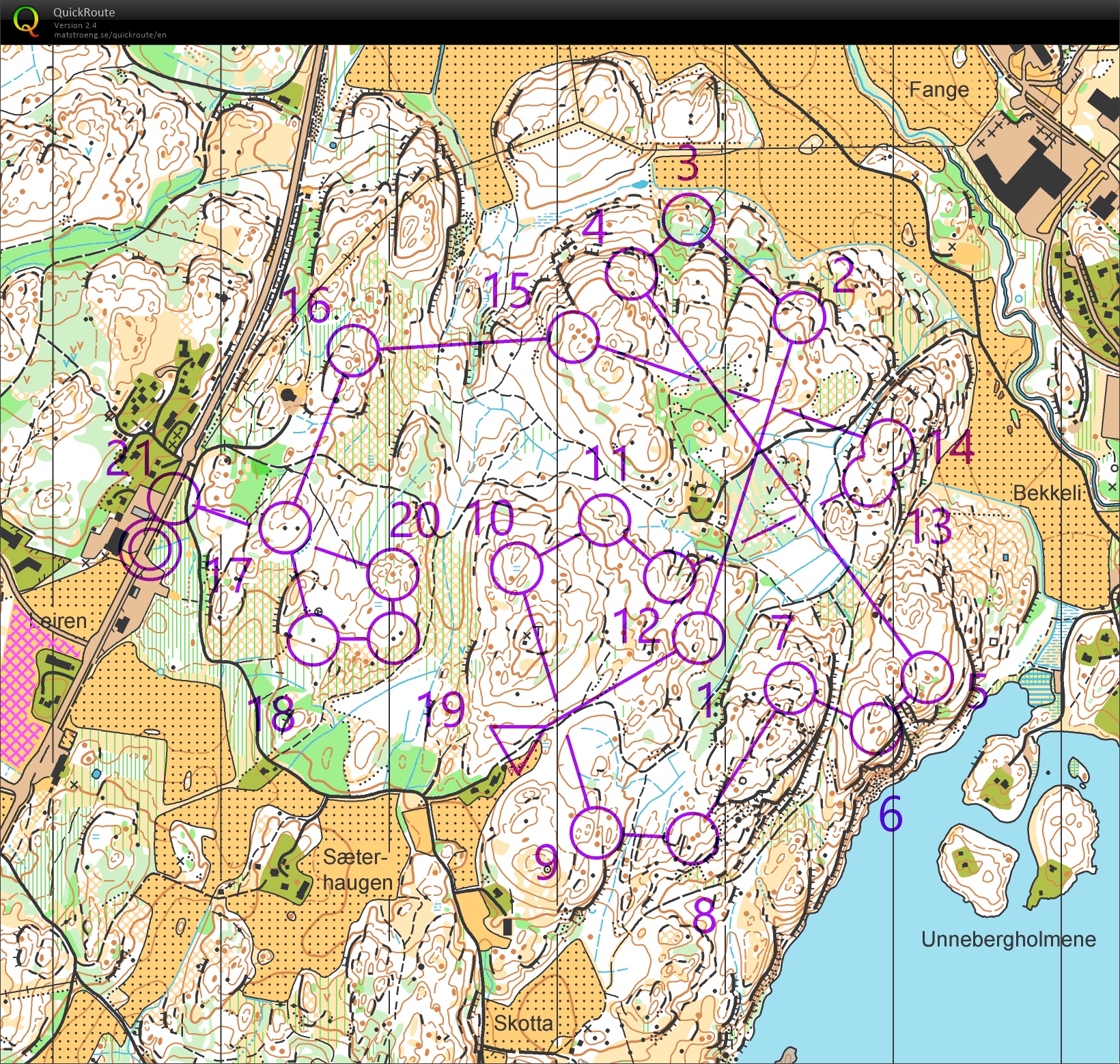 Test run H21E & Reco nouvelle zone Vårspretten (MD Norwegian Spring) (2018-04-05)