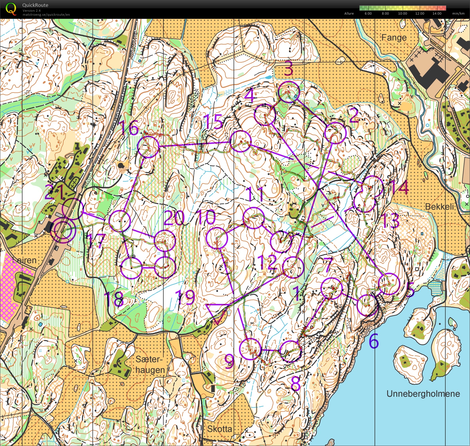 Test run H21E & Reco nouvelle zone Vårspretten (MD Norwegian Spring) (05-04-2018)