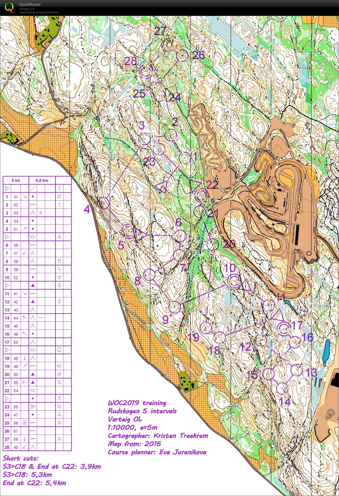 PrépaWOC 2019 // O'intervals shadow (04.09.2018)